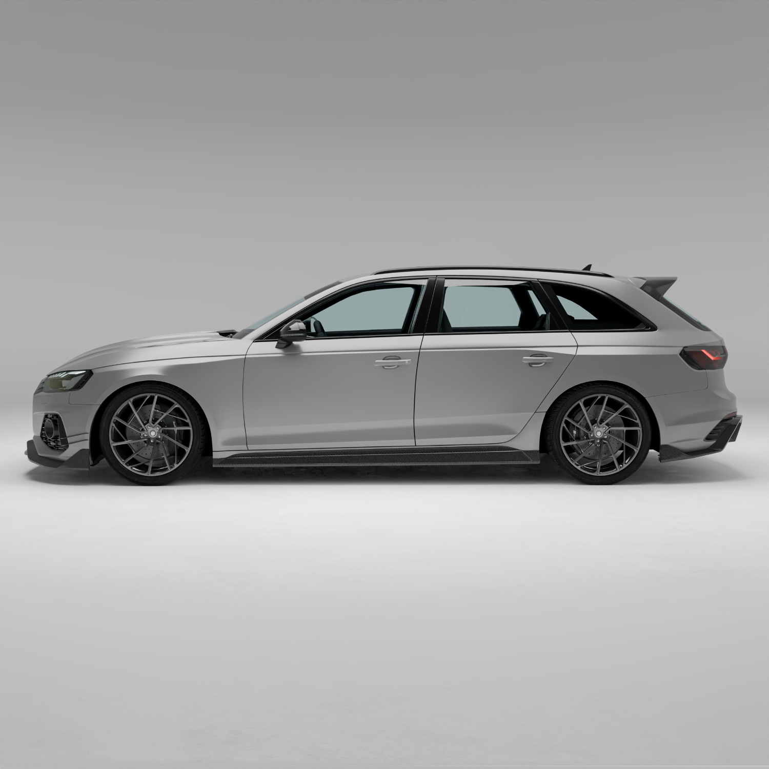Audi RS4 B9.5 Facelift Carbon Fiber Side Skirts