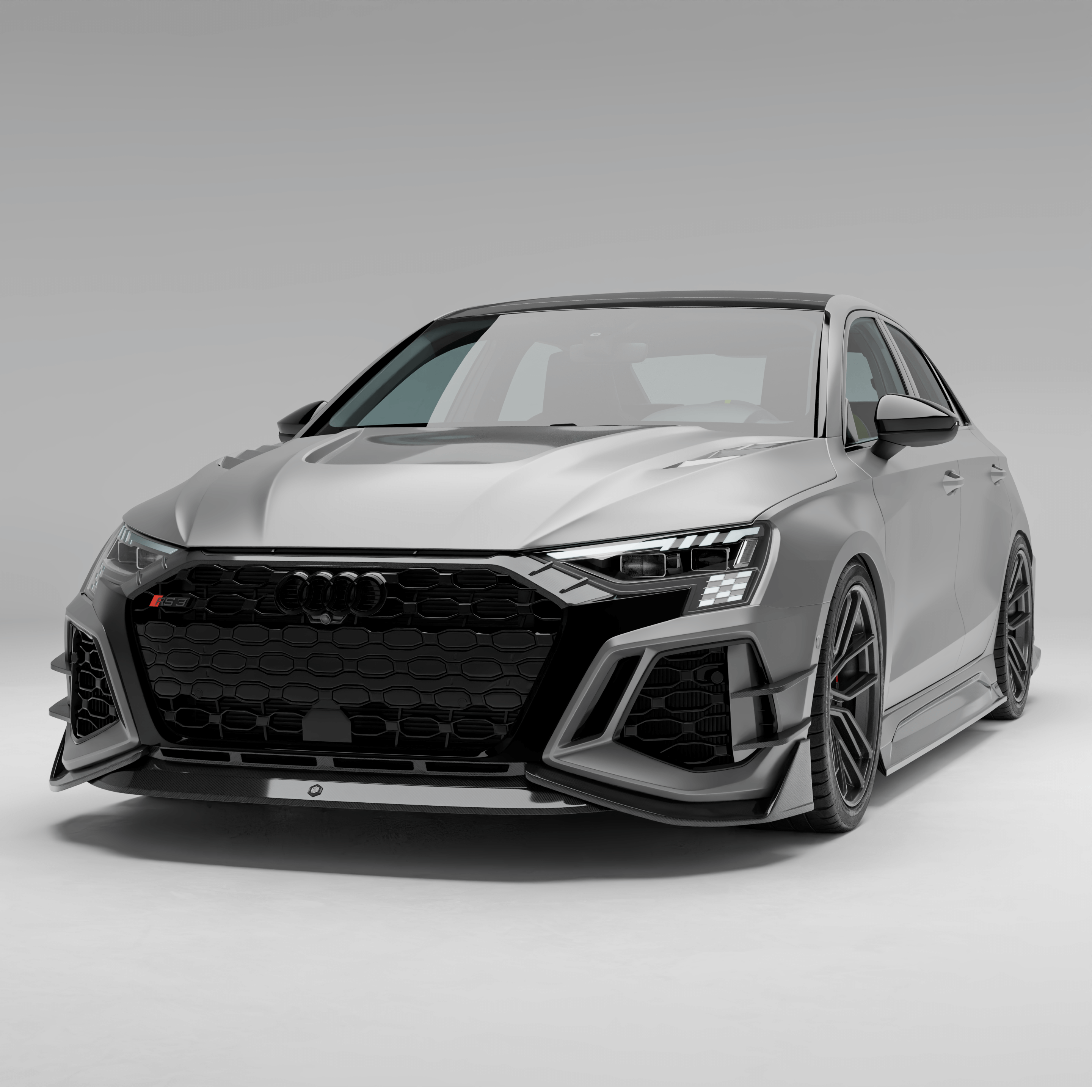 Audi RS3 8Y Limousine Carbon Fiber Front Lip