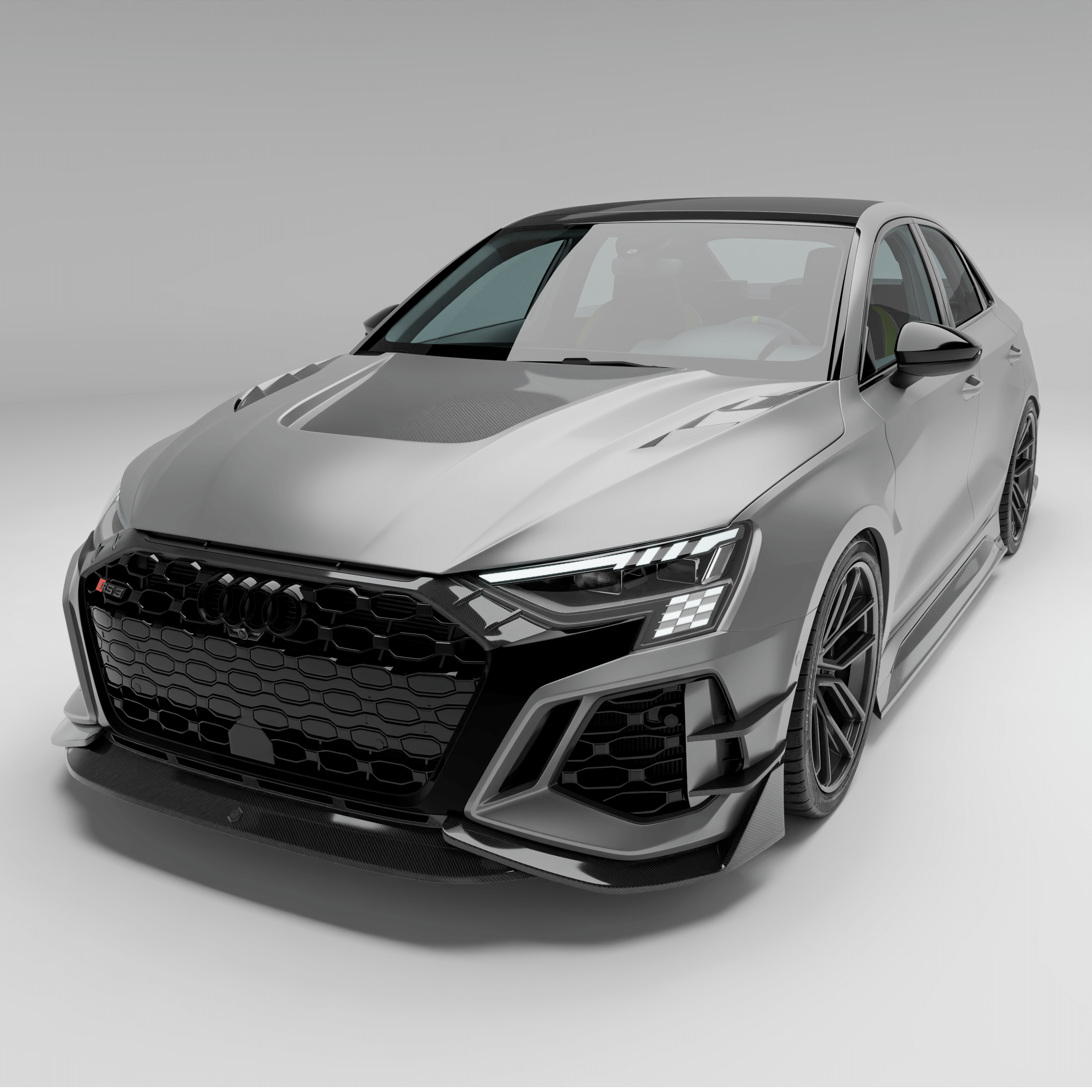 Audi RS3 8Y Limousine Carbon Fiber Canards