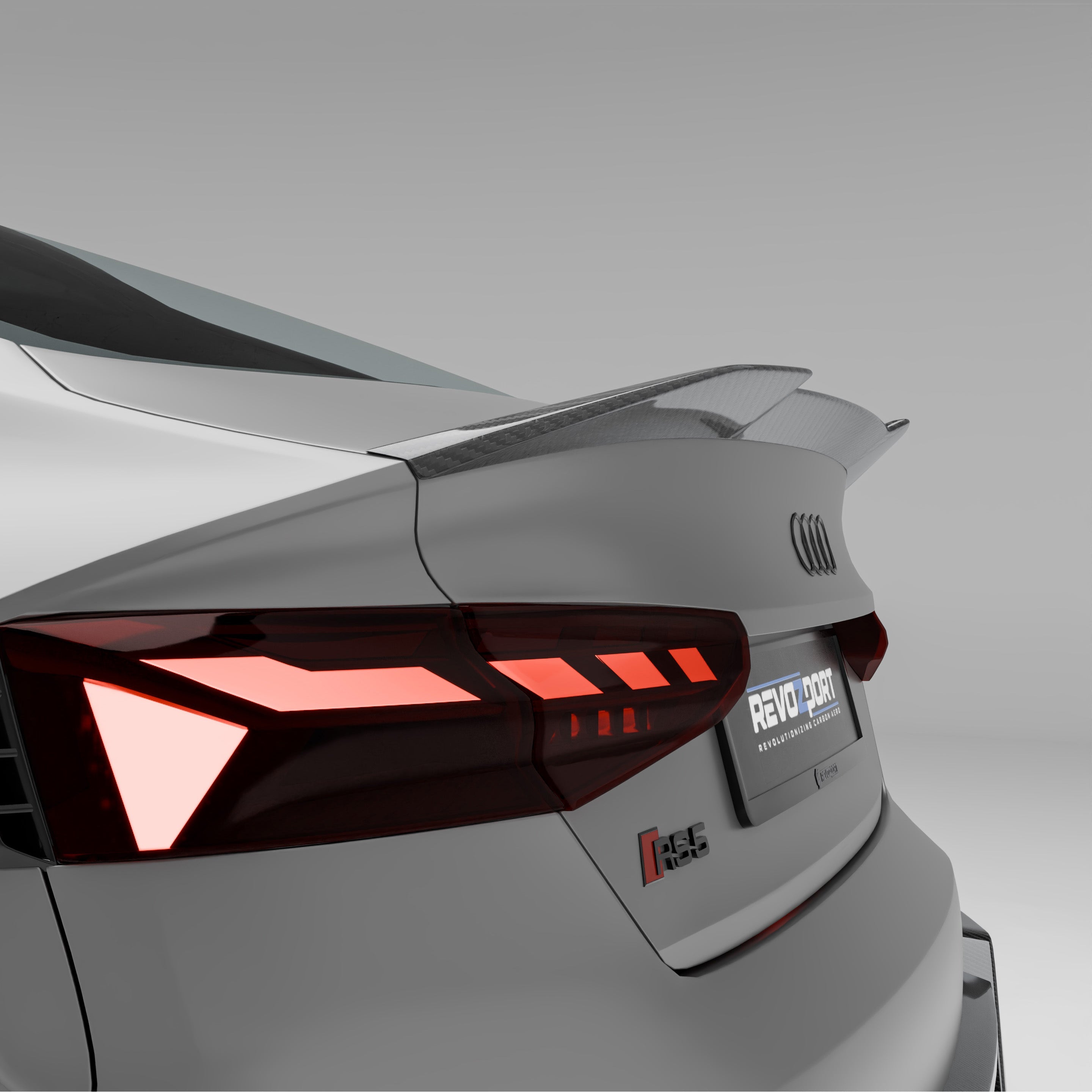Audi RS5 B9.5 Facelift Sportback Carbon Fiber Spoiler - Revozport