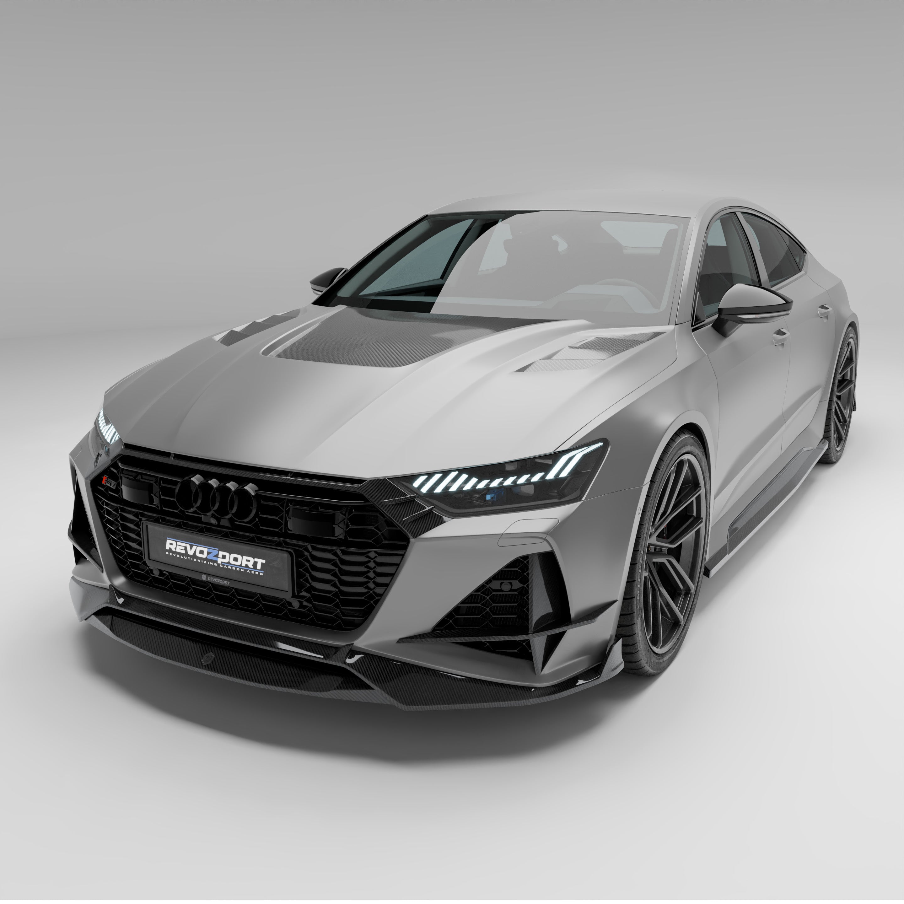 Audi RS7 C8 Carbon Fiber Front Lip - Revozport
