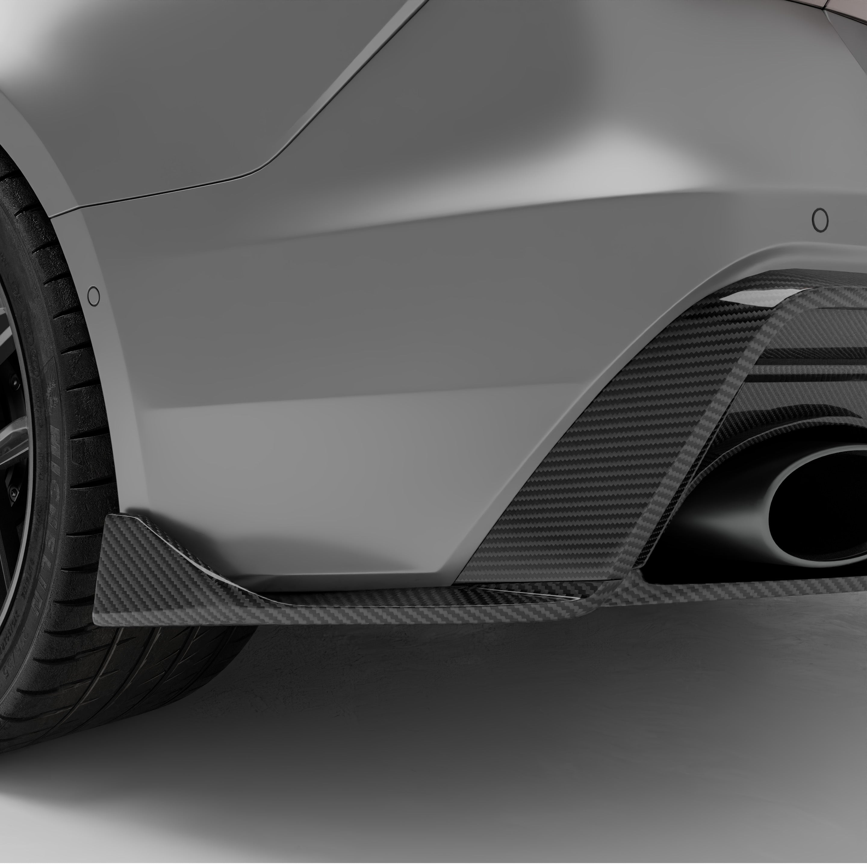 Audi RS7 C8 Carbon Fiber Rear Diffuser - Revozport
