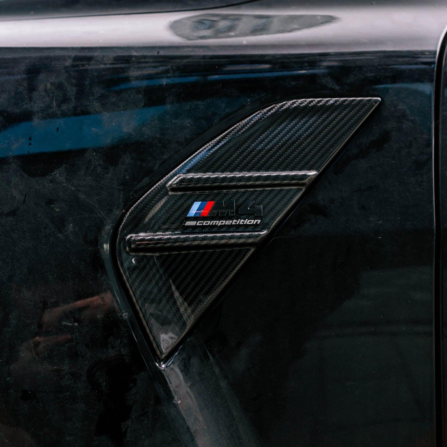 BMW G82 & G83 M4 Pre Preg Carbon Fibre Full Replacement Side Badges