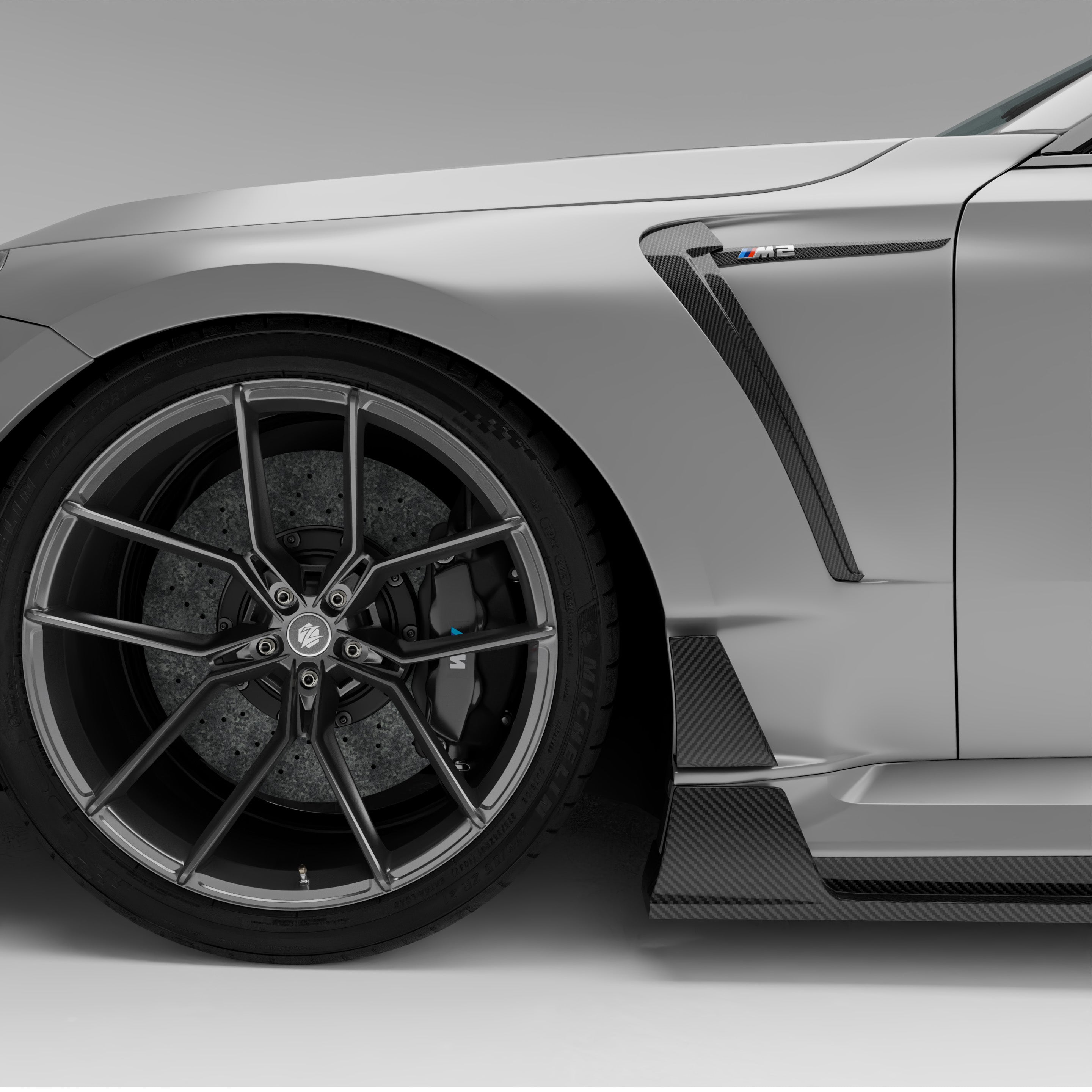 BMW M2 G87 Carbon Fiber Side Fenders - Revozport