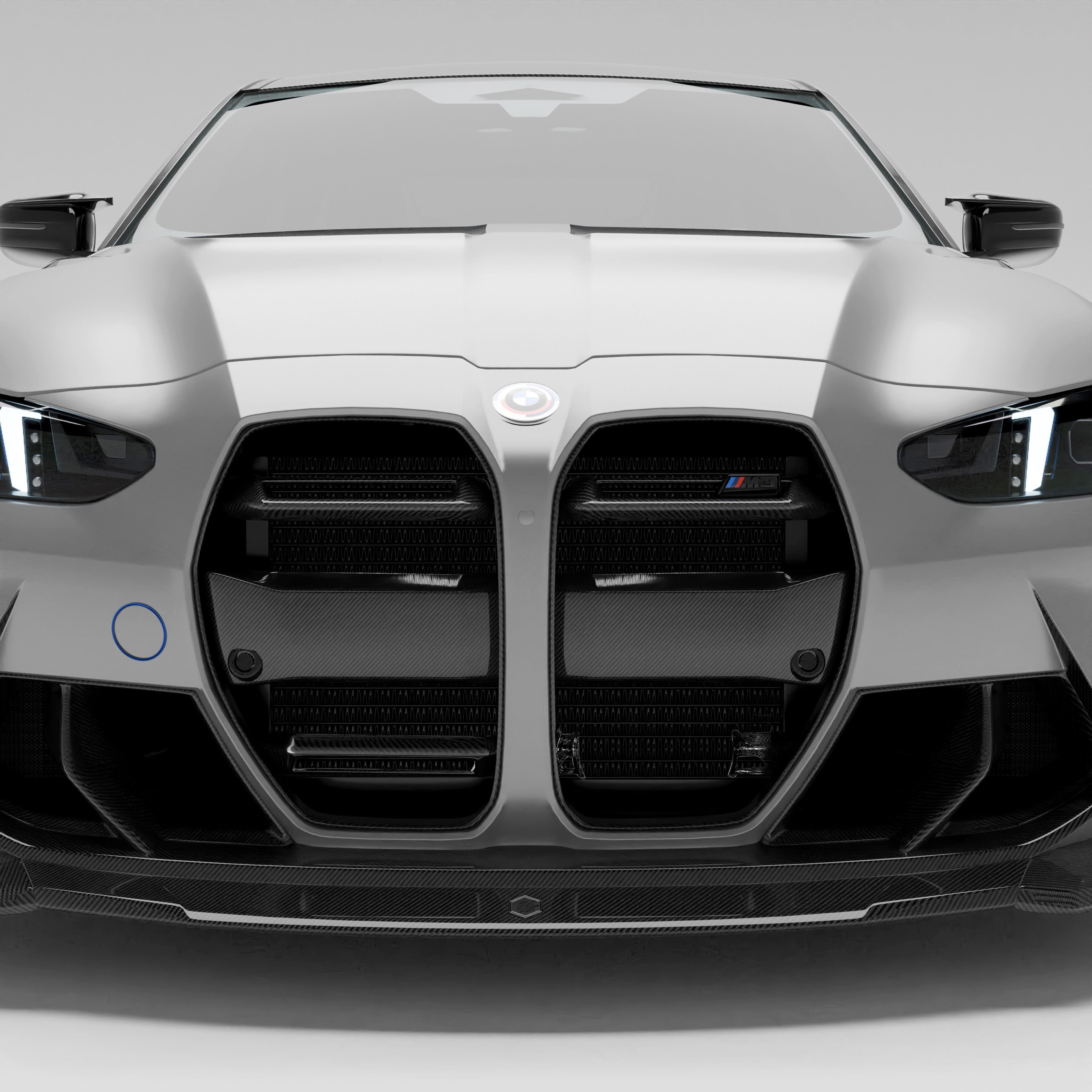 BMW M3 G80 Sedan Carbon Fiber Front Grill (without ACC) - Revozport