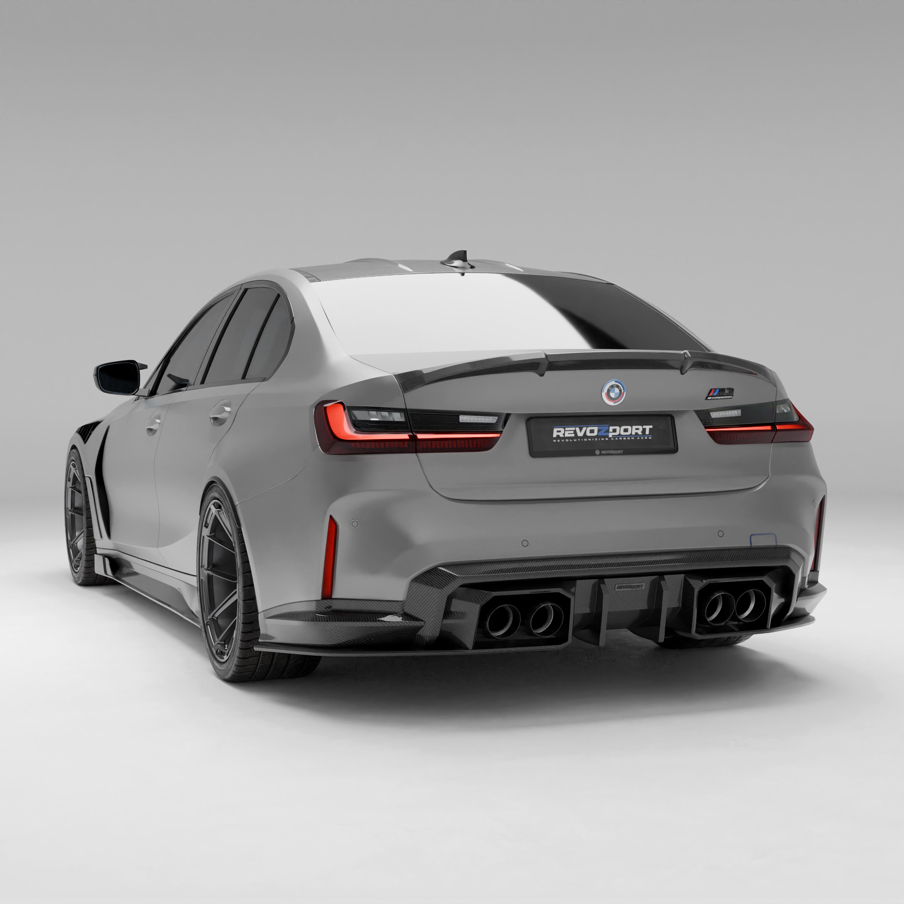 BMW M3 G80 Carbon Fiber Rear Diffuser - Revozport