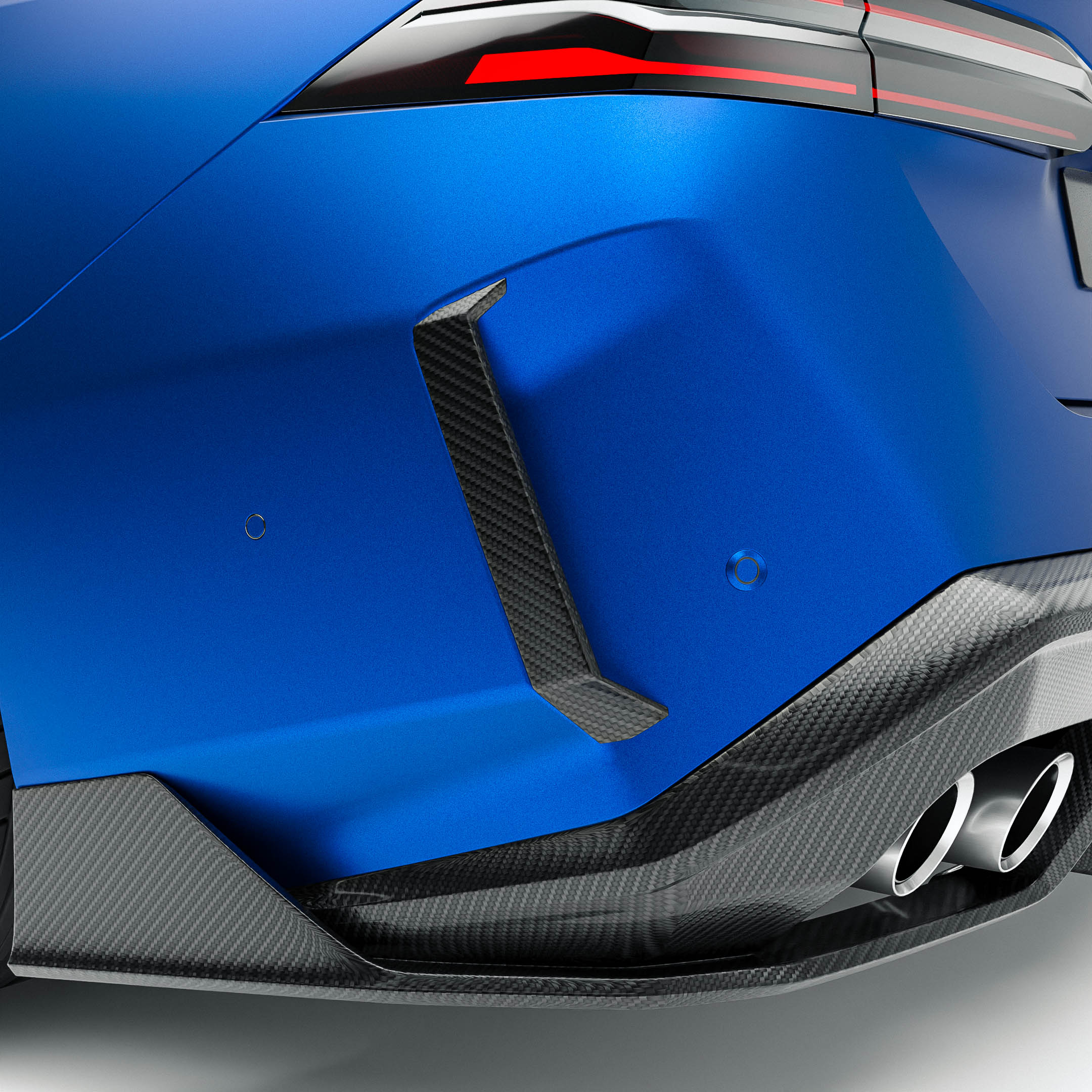 BMW M5 G90 Carbon Fiber Rear Canards - Revozport