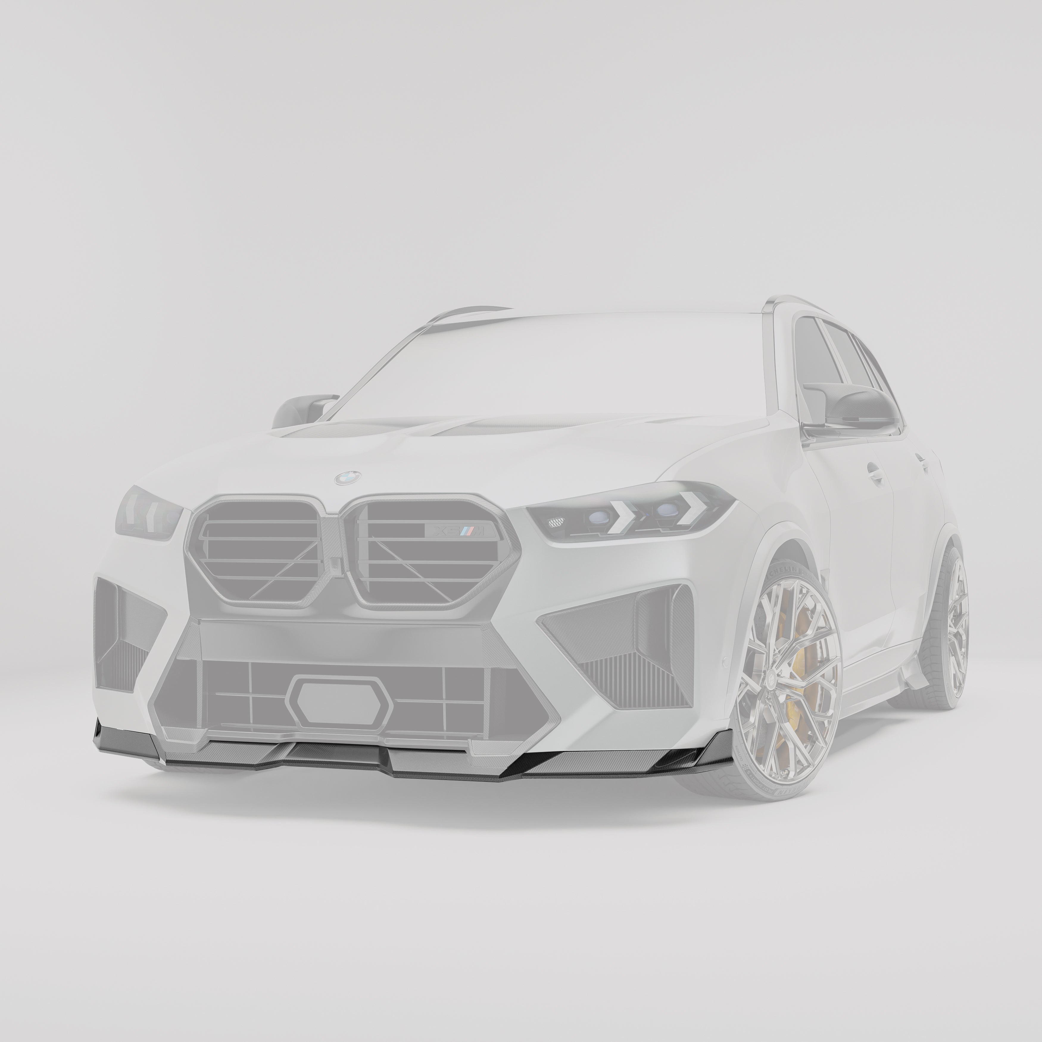 BMW X5M F95 LCI Carbon Fiber Front Lip - Revozport