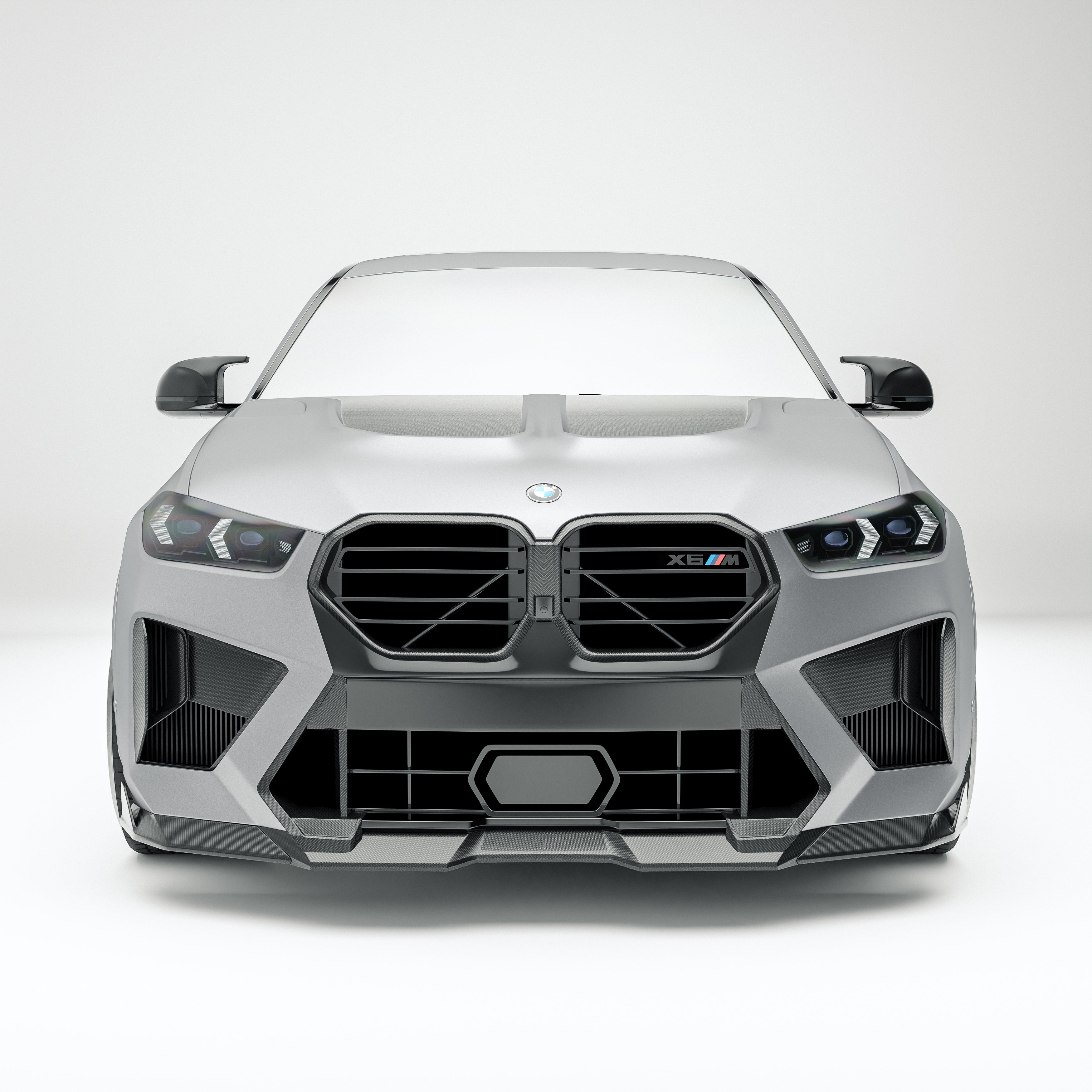 BMW X6M F96 LCI Carbon Fiber Front Vents - Revozport