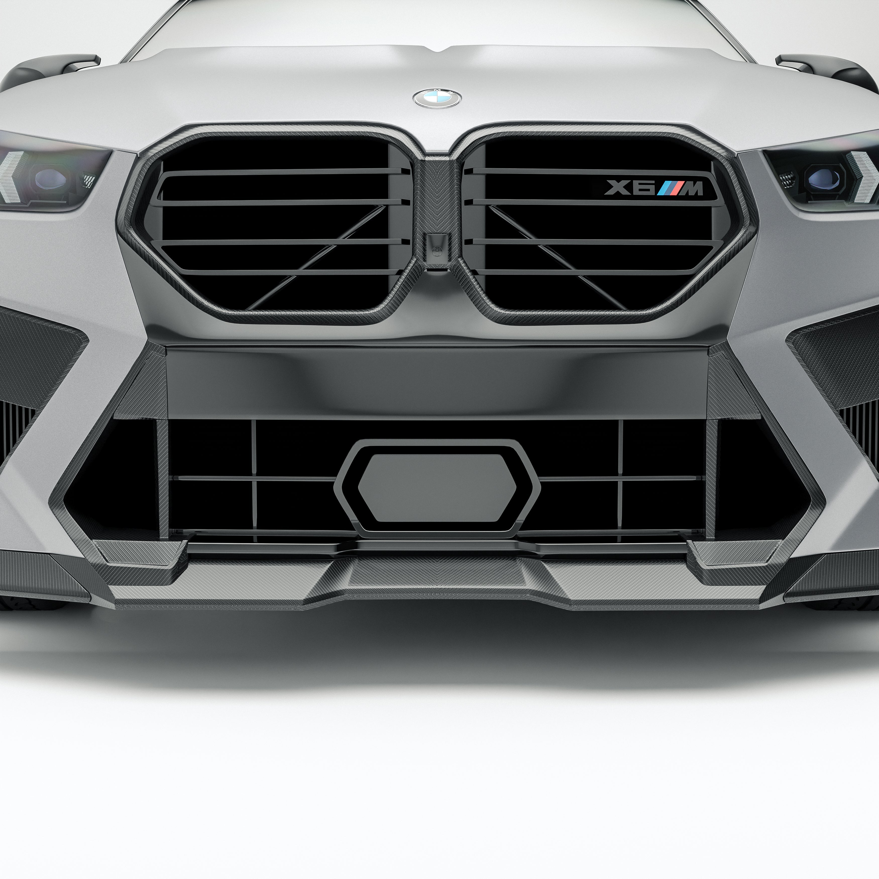 BMW X6M F96 LCI Carbon Fiber Front Vents - Revozport