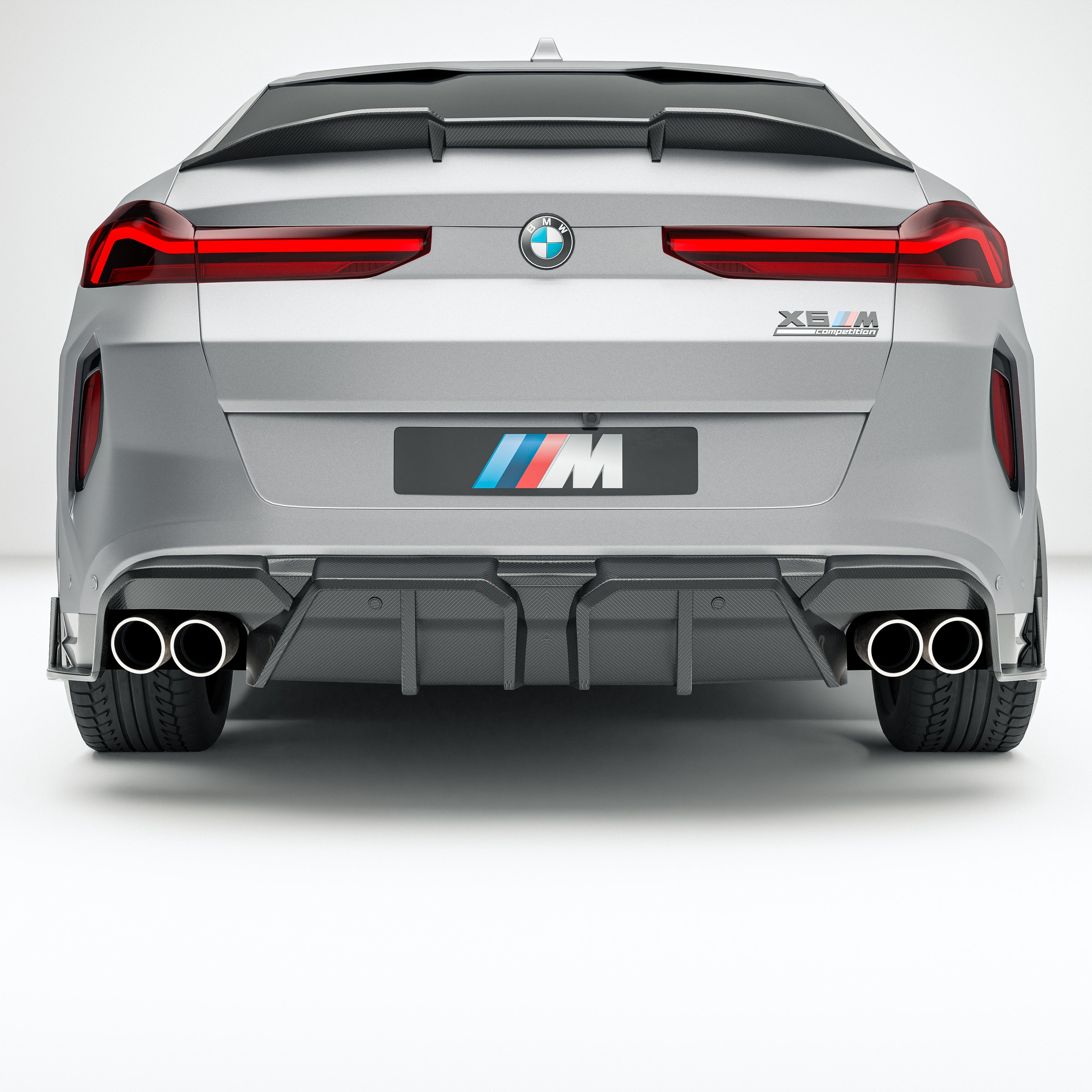 BMW X6M F96 LCI Carbon Fiber Rear Diffuser - Revozport