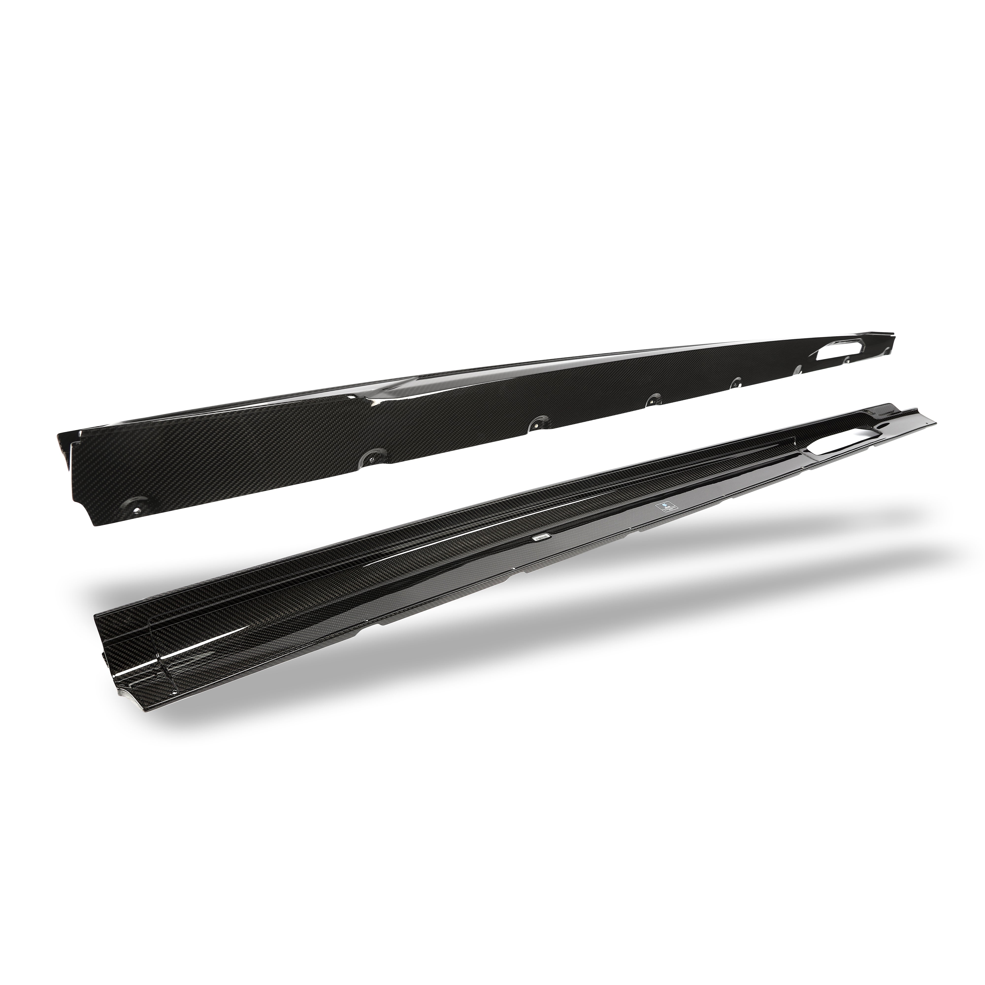 BMW X6M F96 LCI Carbon Fiber Side Skirts - Revozport