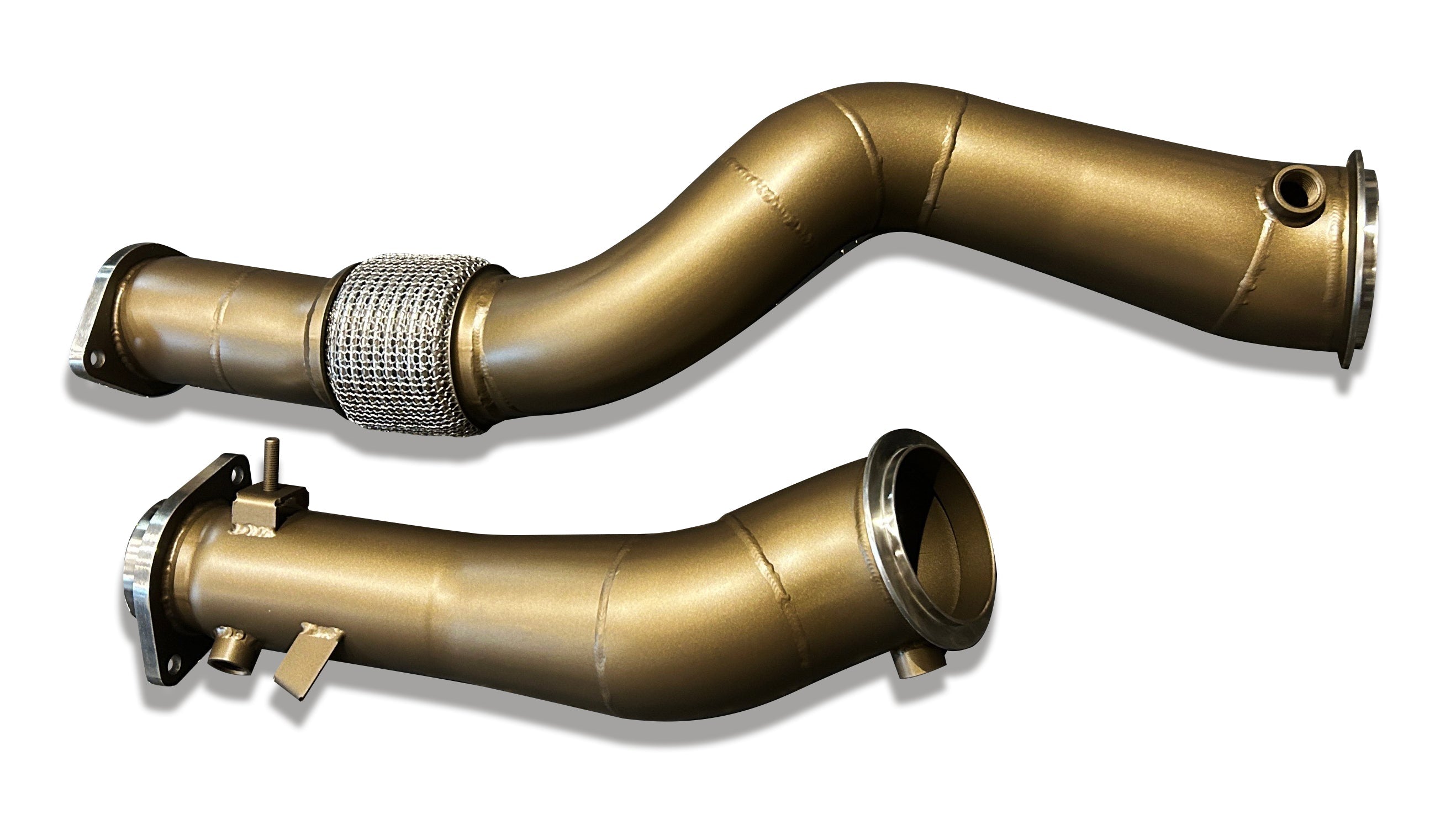SLN S58 3.5" Ceramic-Coated Decat Downpipes – BMW G87 M2 RWD Only, G80/G81 M3, G82/G83 M4 & F97 X3M/F98 X4M LCI