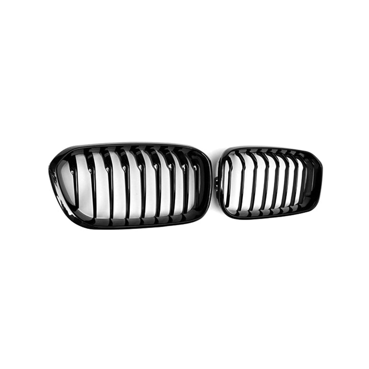 MHC Black BMW F20 & F21 1 Series LCI Single Slat Gloss Black Front Grilles