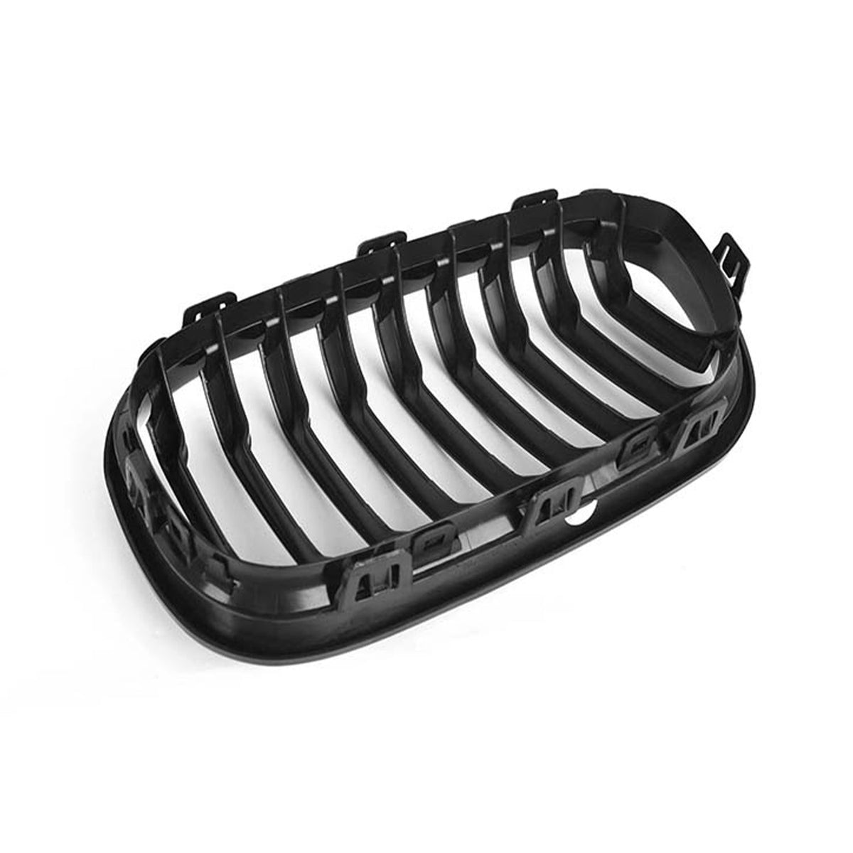 MHC Black BMW F20 & F21 1 Series LCI Single Slat Gloss Black Front Grilles