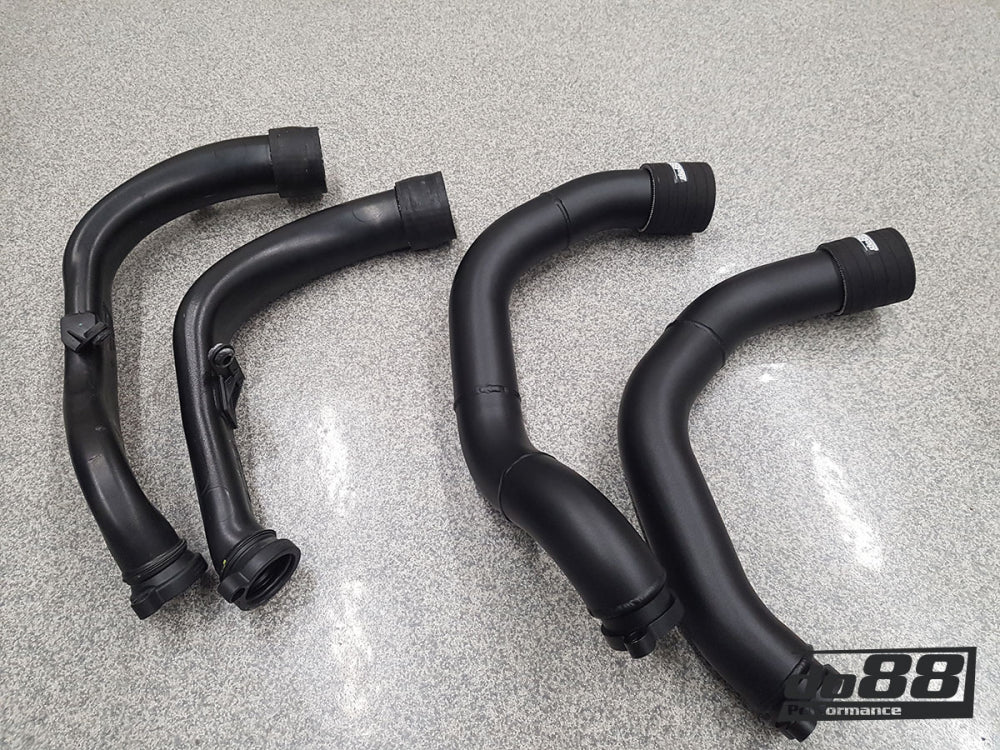 BMW F8X M2C M3 M4 S55 DO88 PERFORMANCE PRESSURE PIPES TURBO TO INTERCOOLER CHARGE PIPES