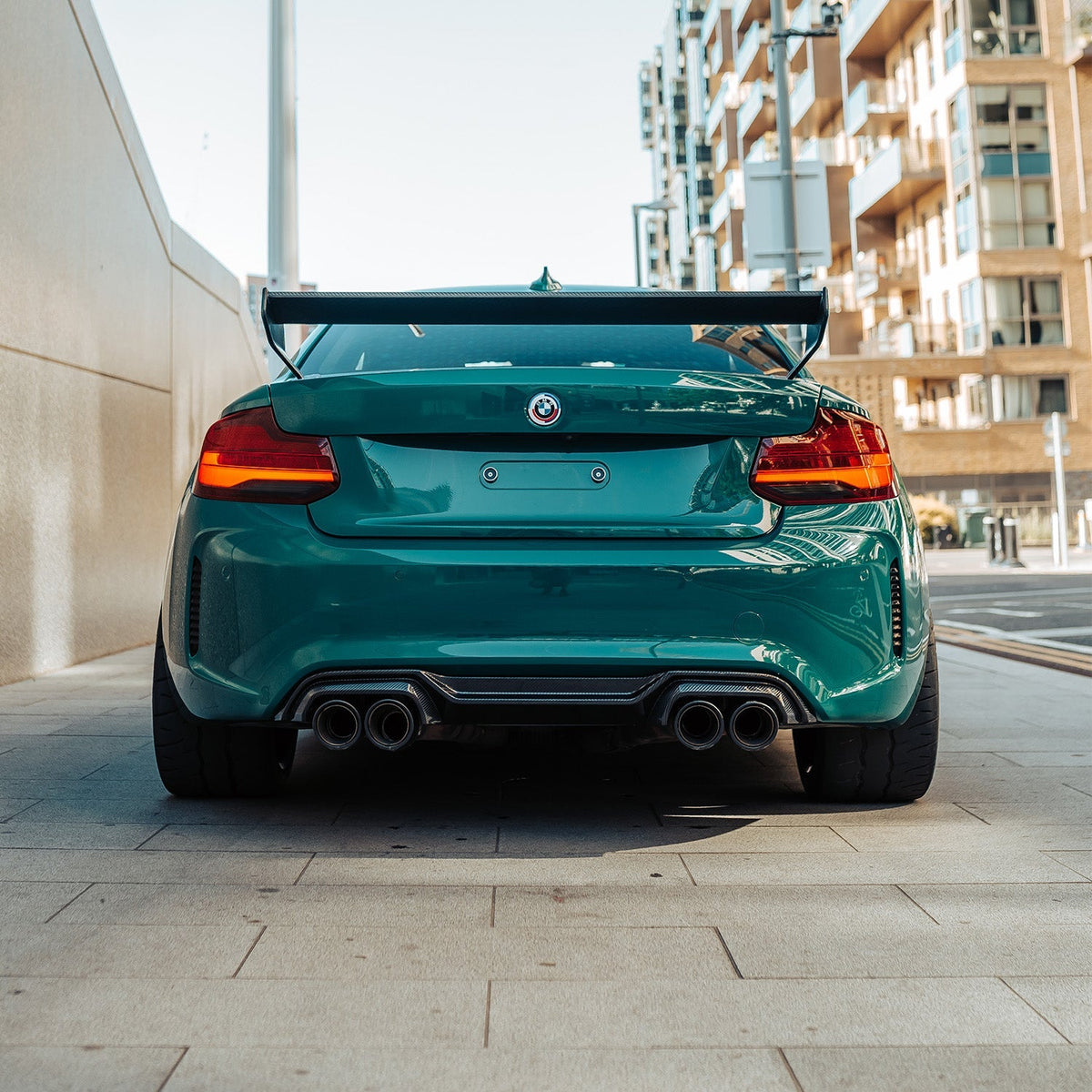 MHC+ BMW F87 M2 & M2 Competition GTX Rear Diffuser In Pre Preg Carbon Fibre
