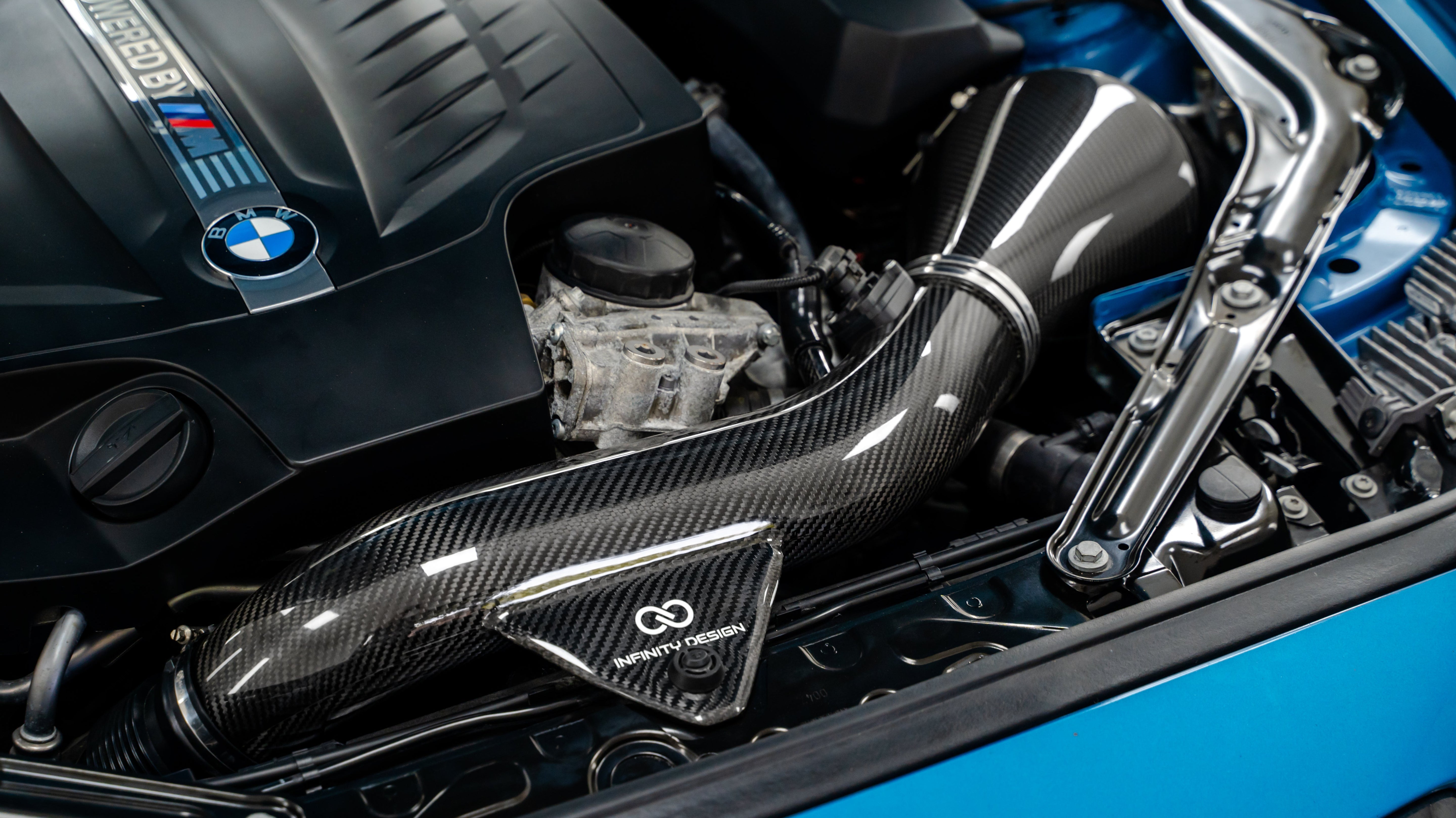 INFINITY DESIGN N55 CARBON INTAKE FOR BMW F20 M135I, F22 M235I, 435I & F87 M2 (OG)
