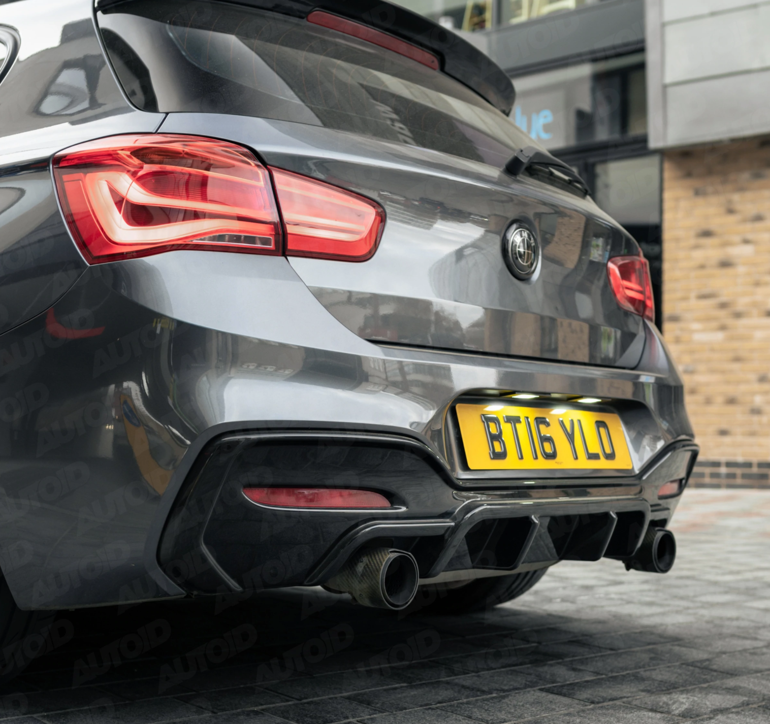 M135I & M140I LCI EVO-1 GLOSS BLACK REAR DIFFUSER BY ZAERO (2015-2019, F20 F21)