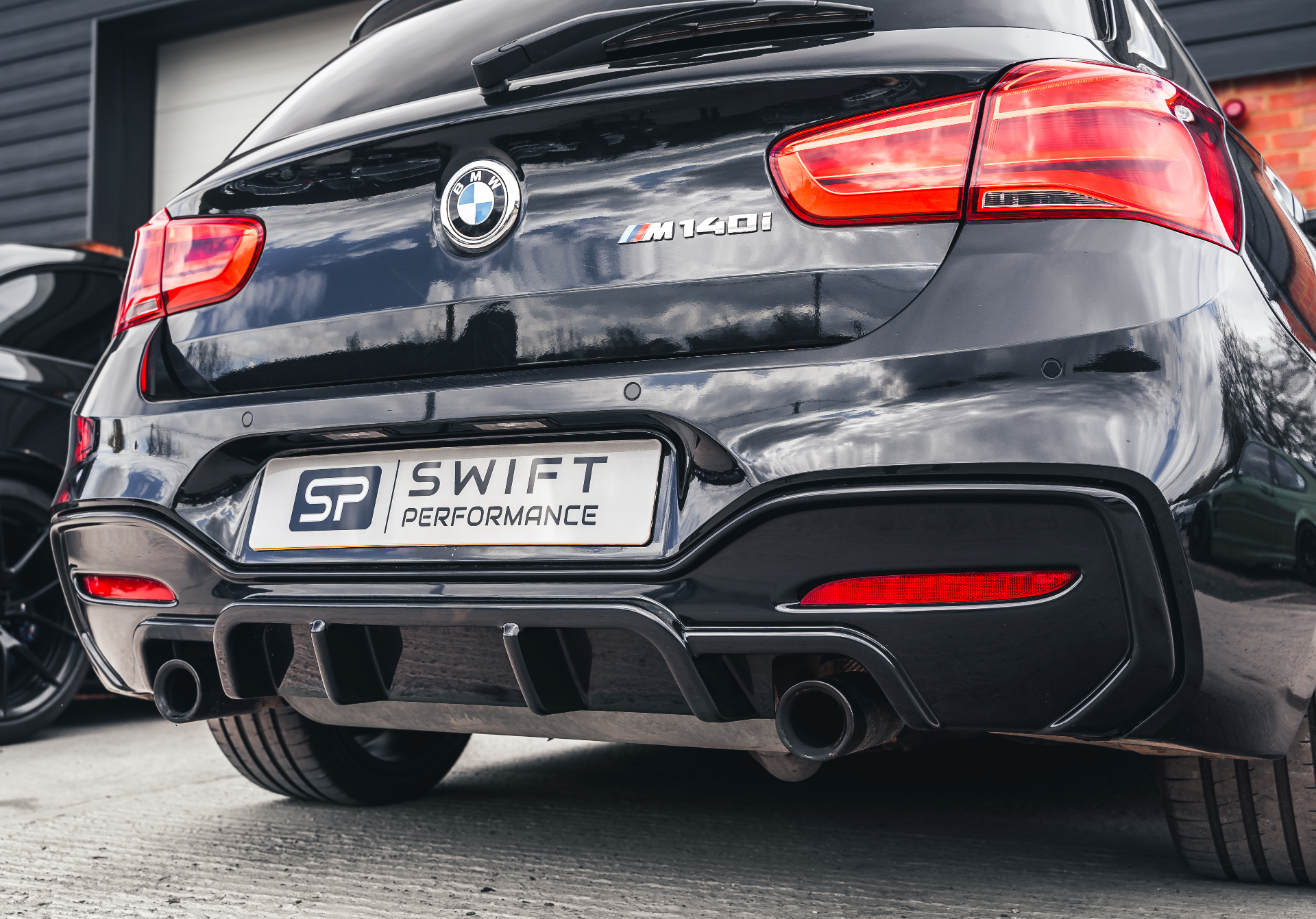 M135I & M140I LCI EVO-1 GLOSS BLACK REAR DIFFUSER BY ZAERO (2015-2019, F20 F21)