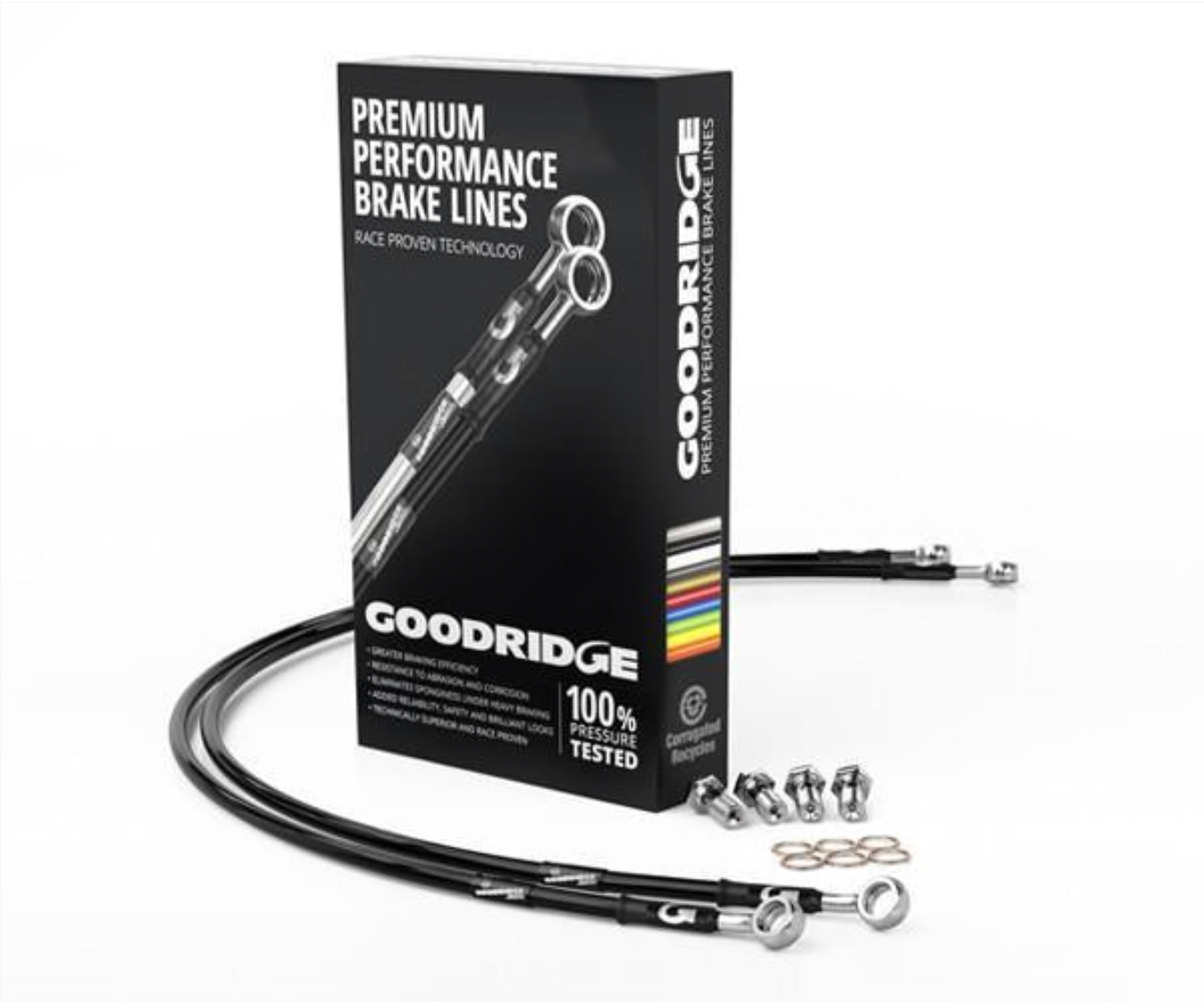 GOODRIDGE BMW STAINLESS STEEL FRONT AND REAR BRAKE LINES FOR F20 M135I/M140I F22 M235I/M240I F87 M2 F80 M3 F82 M4 G80 M3 G82 M4