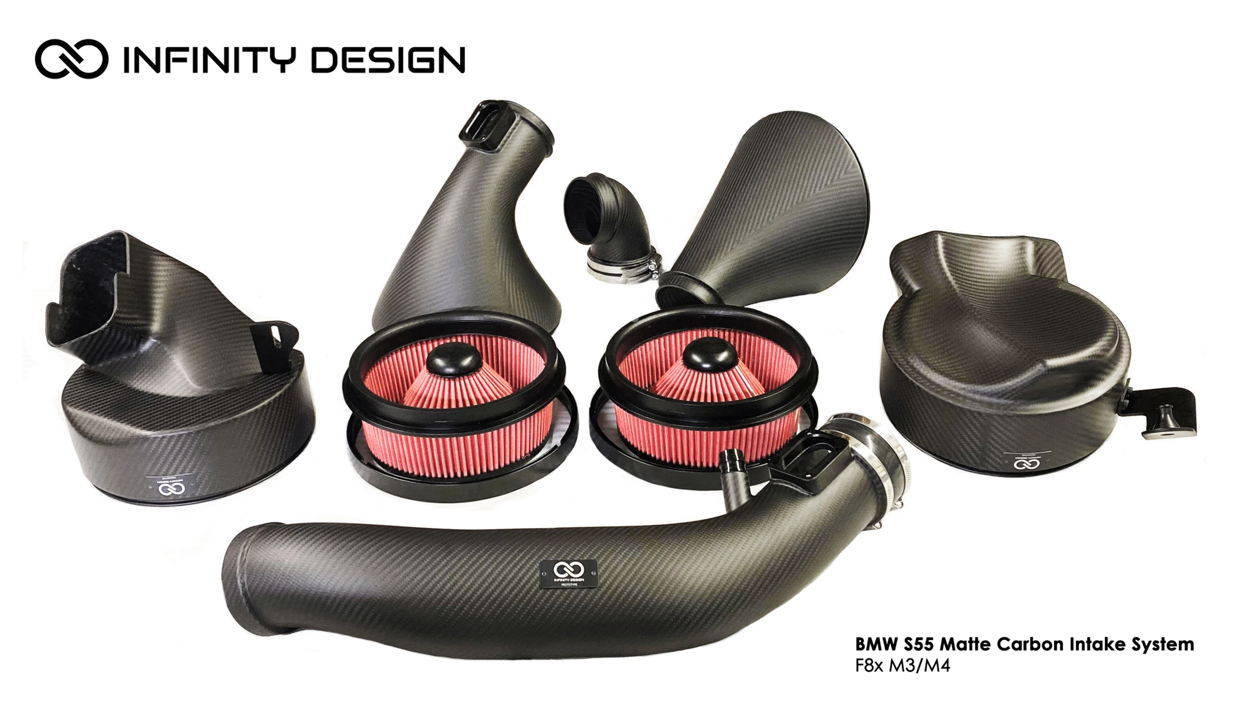 INFINITY DESIGN S55 CARBON INTAKE FOR BMW F87 M2 COMPETITION, F80 M3 & F82 M4