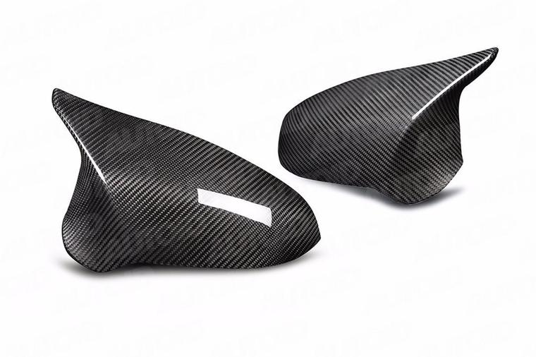 TRE PRE-PREG CARBON FIBRE WING MIRROR COVERS FOR BMW M2 COMPETITION, M3 & M4 (2014-2021 F87, F80 F82)