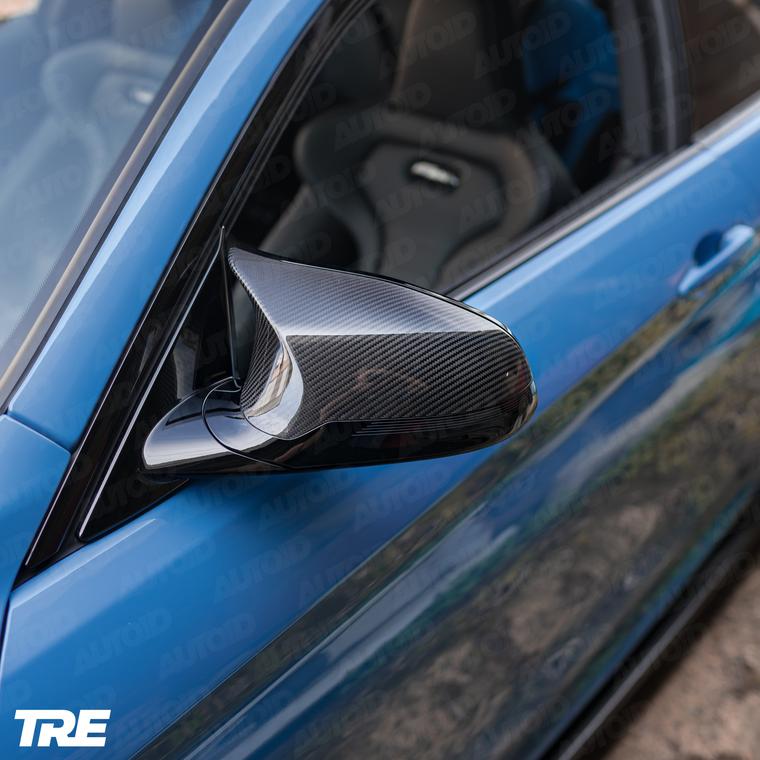 TRE PRE-PREG CARBON FIBRE WING MIRROR COVERS FOR BMW M2 COMPETITION, M3 & M4 (2014-2021 F87, F80 F82)