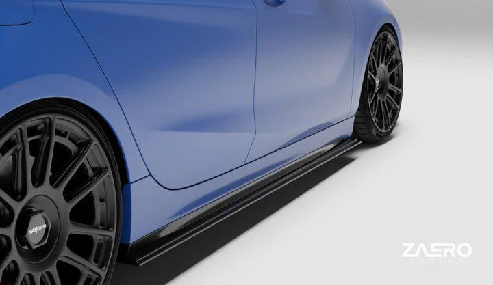 BMW 1 SERIES & M135I F40 EVO-1 GLOSS BLACK SIDE SKIRTS BY ZAERO (2019+)