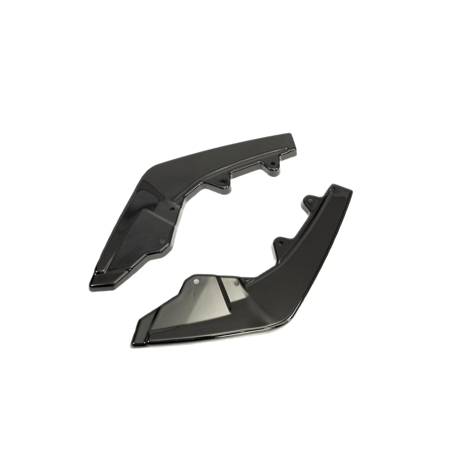 BMW M135I M140I F20 F21 LCI EVO-1 GLOSS BLACK DIFFUSER SIDE SPAT EXTENSIONS BY ZAERO (2015-2019)