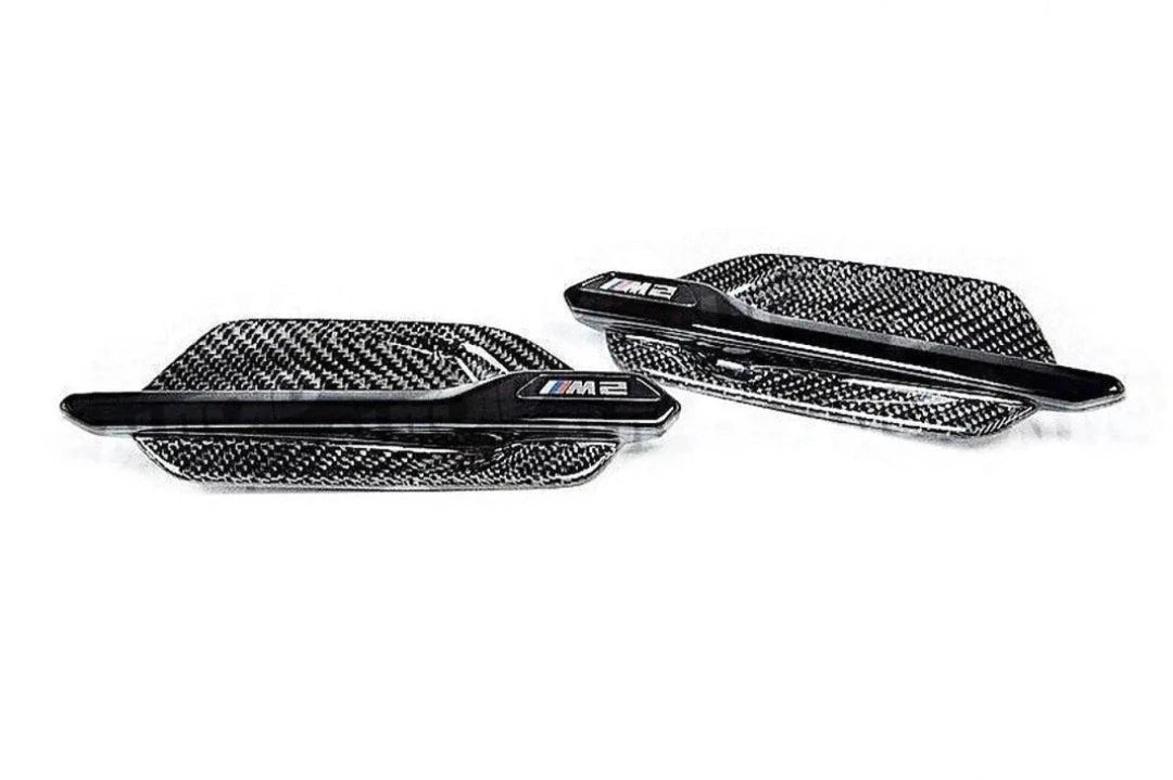 CARBON FIBRE SIDE FENDER TRIM FOR BMW M2 & M2 COMPETITION (2015-2021, F87)