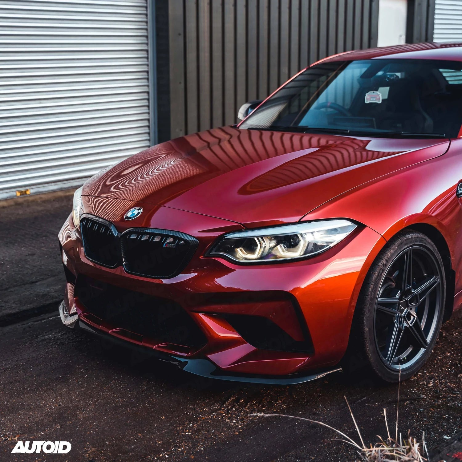 BMW M2 COMPETITION F87 EVO-S GLOSS BLACK FRONT SPLITTER BY ZAERO (2018-2021)