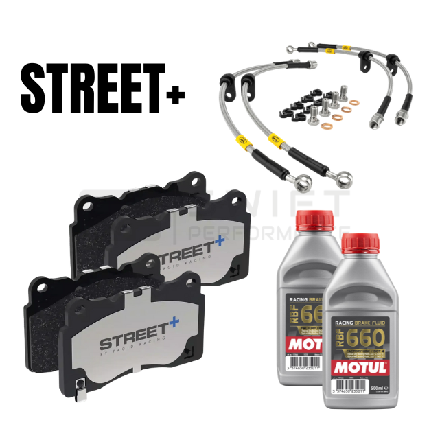 PAGID STREET+ FRONT & REAR BRAKE PADS SET + HEL BRAIDED LINES KIT + MOTUL RBF 660 BRAKE FLUID – FOR BMW F SERIES M CARS & M LITES (F20/F21, F22, F87 OG, F87 COMP, F80, F82)