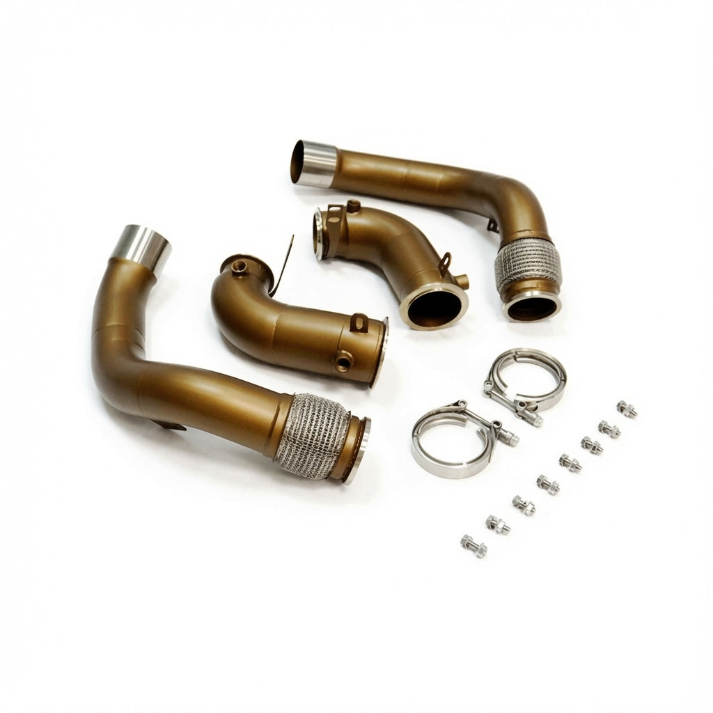 SLN S63 Pre-LCI Ceramic-Coated Downpipes – BMW F90 M5 & F91–F93 M8