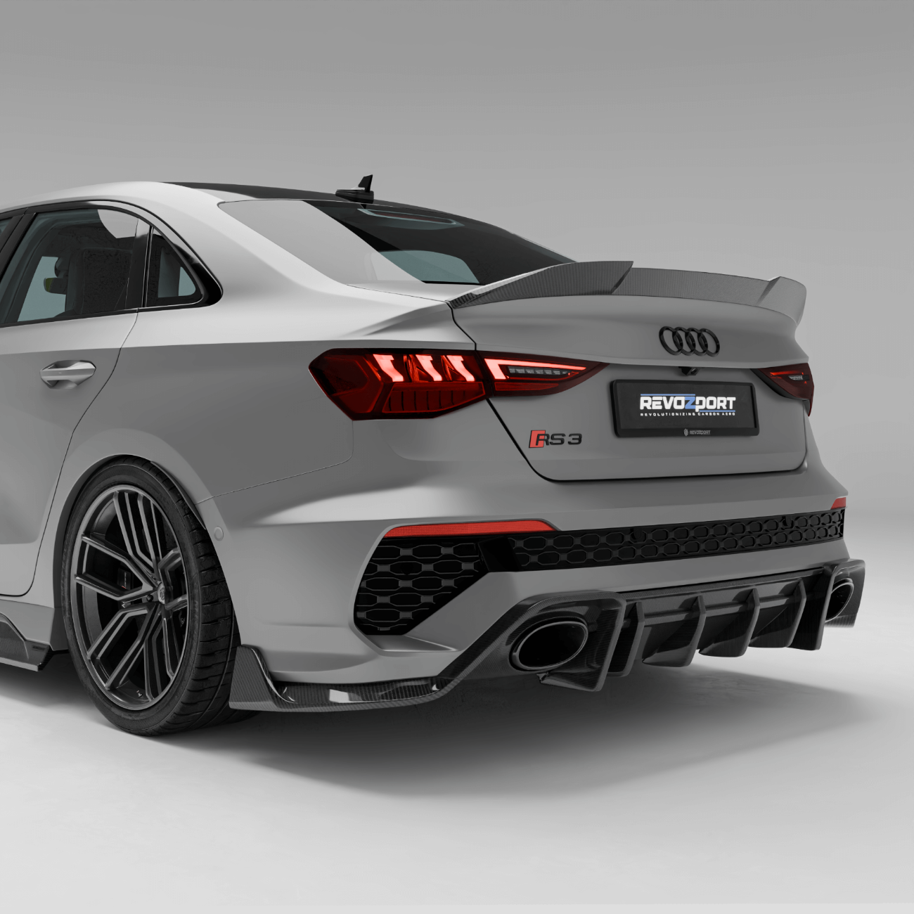 Audi RS3 8Y Limousine Carbon Fiber Rear Diffuser