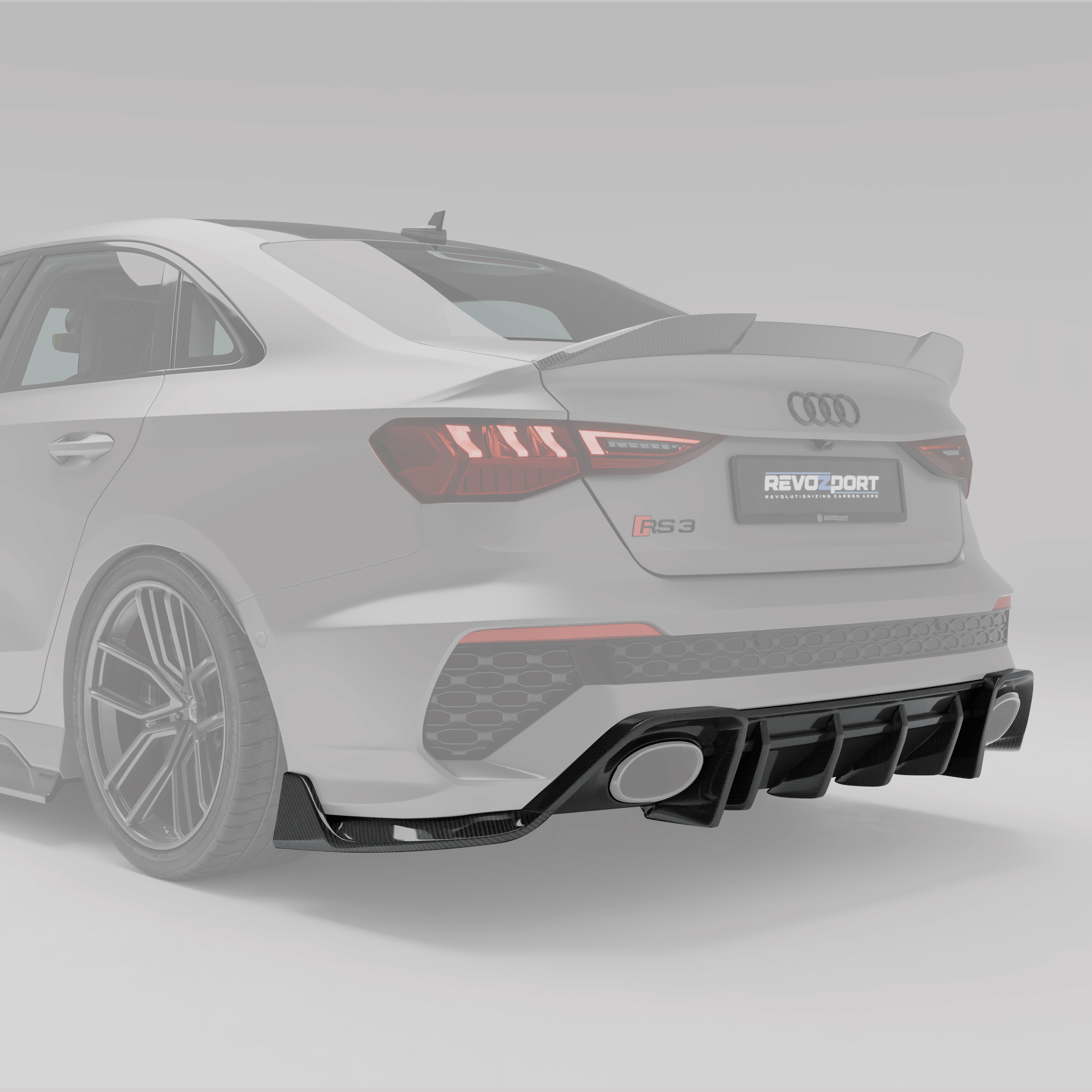 Audi RS3 8Y Limousine Carbon Fiber Rear Diffuser