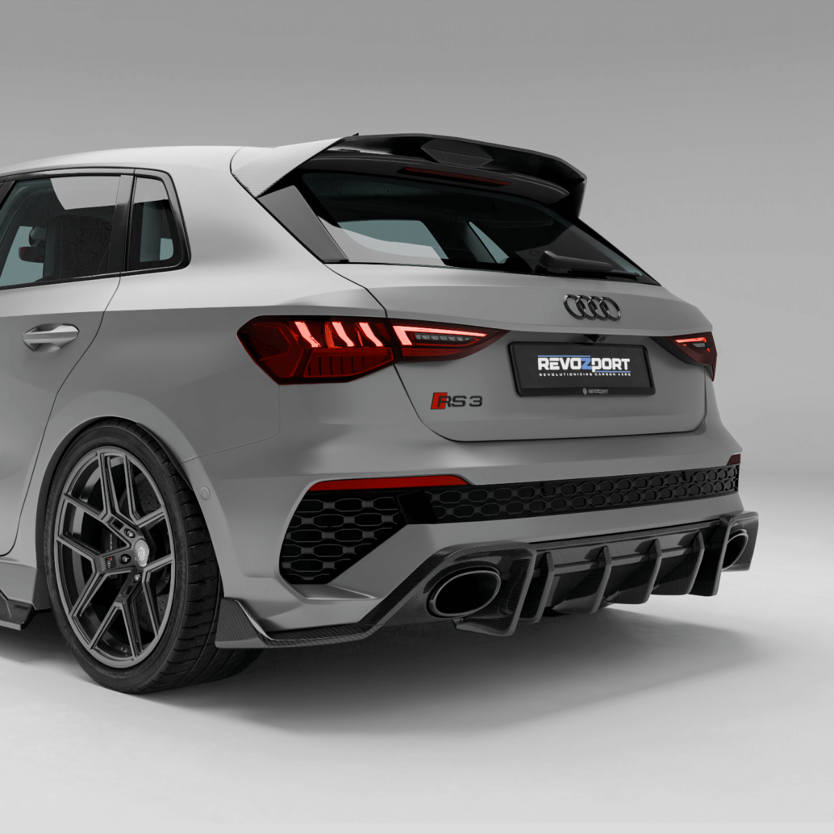 Elevate Your Audi RS3 with a Carbon Fiber Rear Diffuser