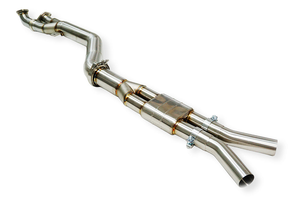 SLN S58 4.0" Resonated Single Midpipe – BMW G80/G81 M3 & G82/G83 M4