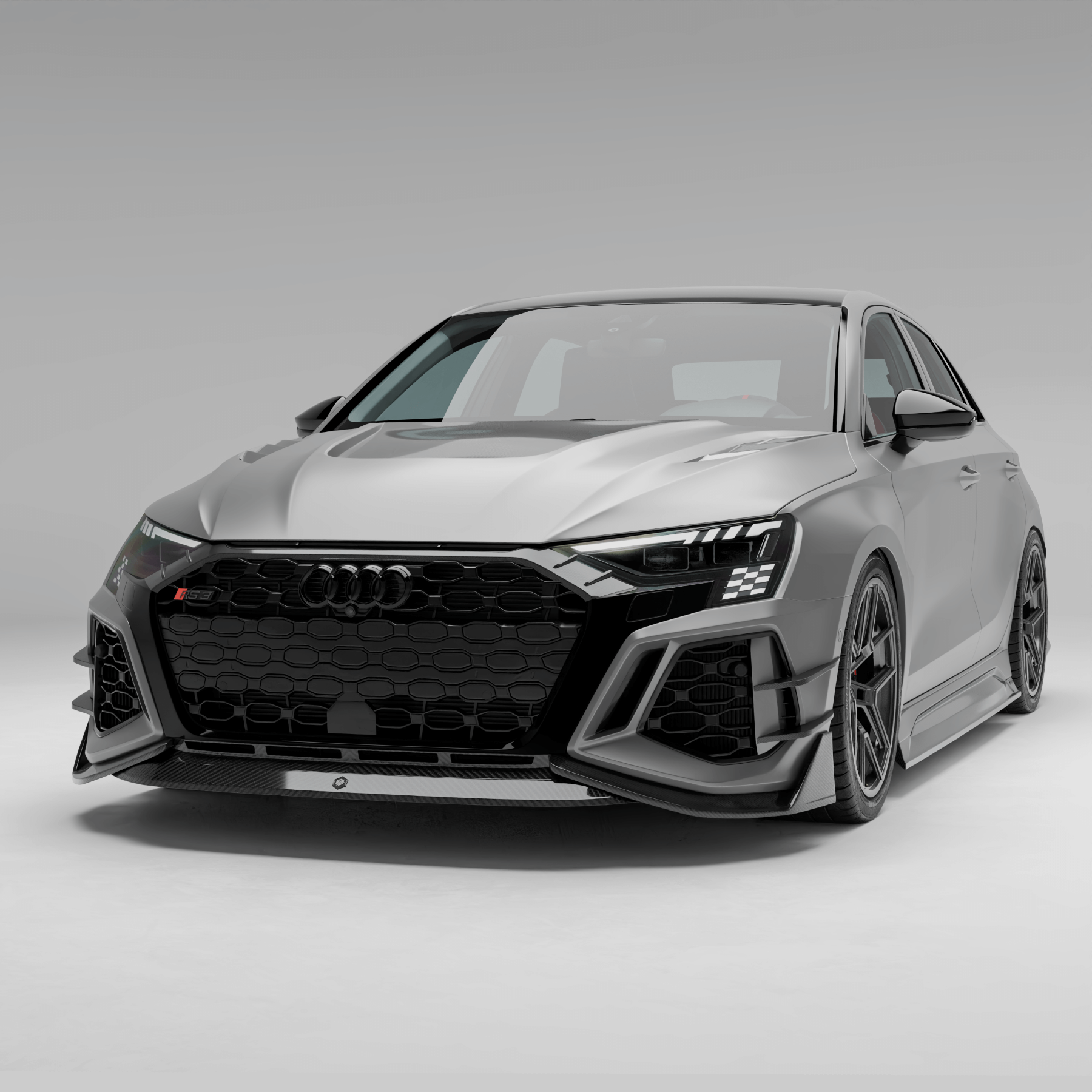 Audi RS3 8Y Limousine Carbon Fiber Front Lip