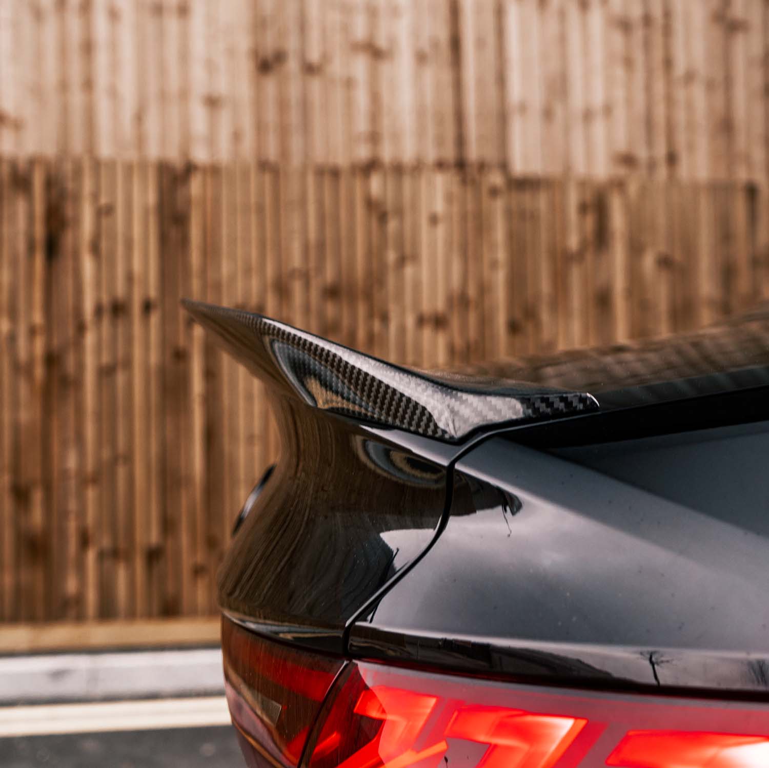 Audi RS3 8Y Saloon Pre Preg Carbon Fibre Ducktail Style Rear Spoiler
