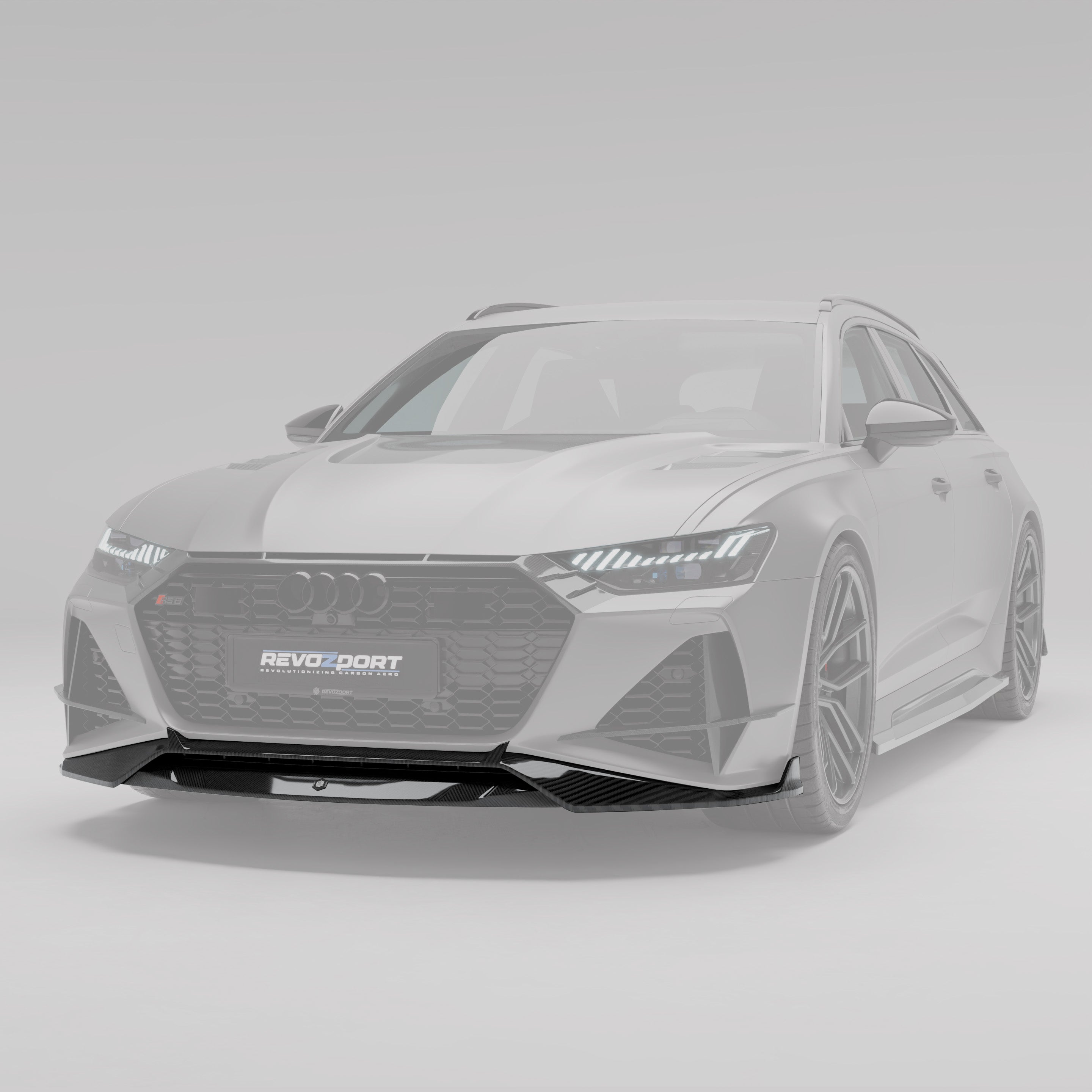Audi RS6 C8 Carbon Fiber Front Lip - Revozport