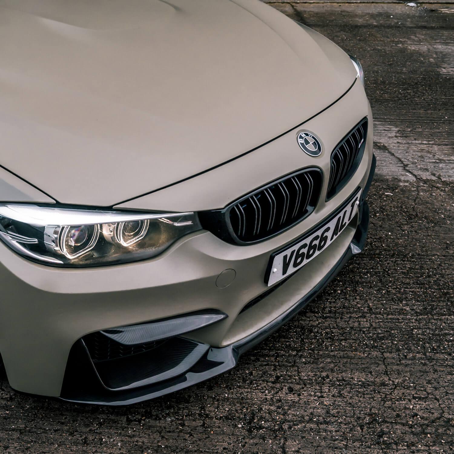 BMW F80 M3, F82/F83 M4 & F32/F33/F36 4 Series Gloss Black Double Slat Front Grilles