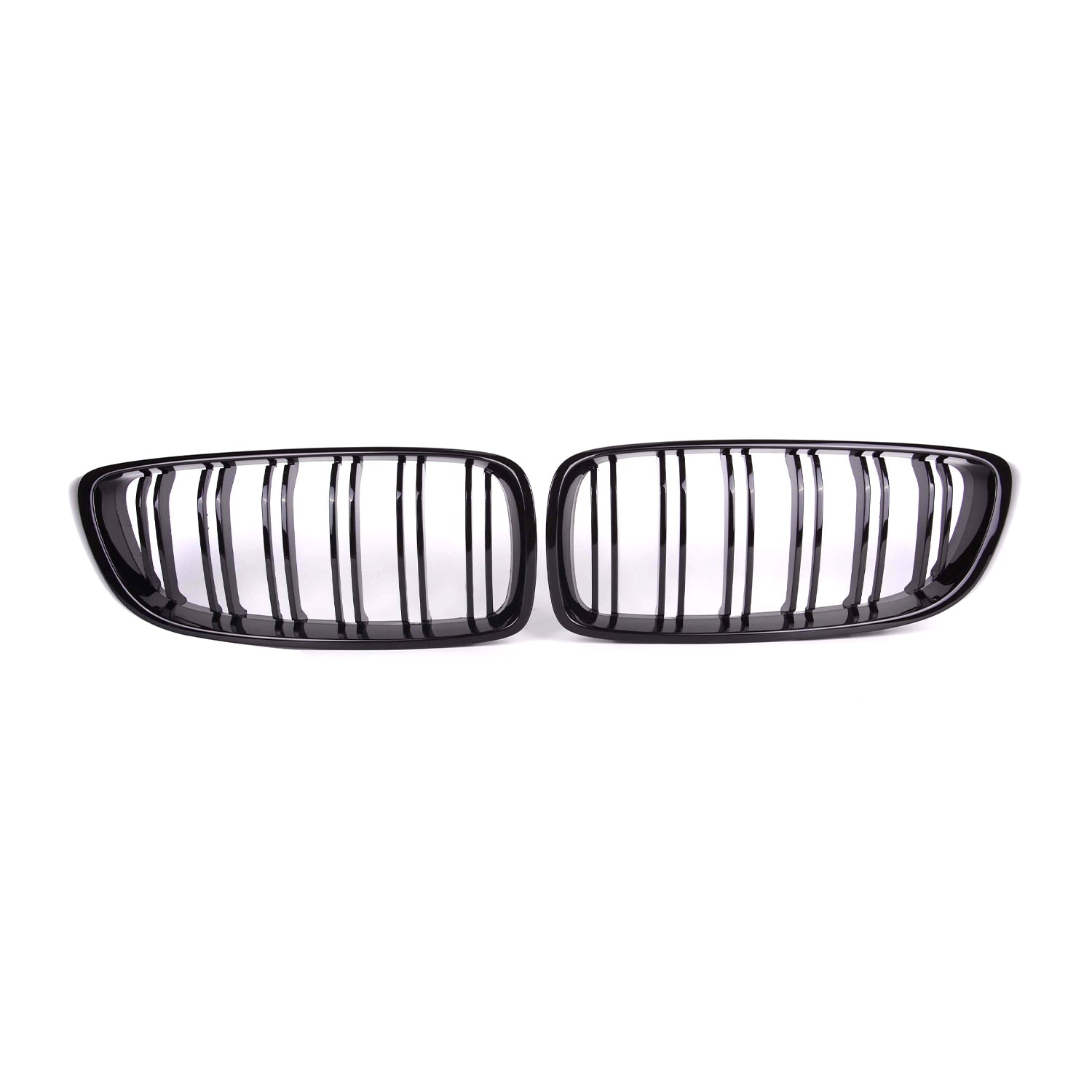 BMW F80 M3, F82/F83 M4 & F32/F33/F36 4 Series Gloss Black Double Slat Front Grilles