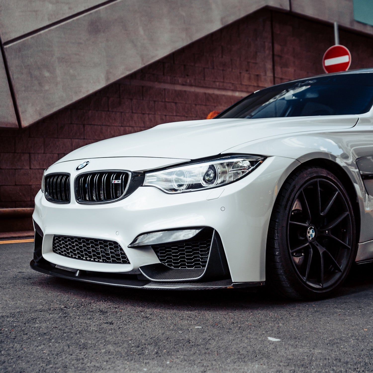 BMW F80 M3 & F82/F83 M4 Pre Preg Carbon Fibre Performance Style Front Splitter