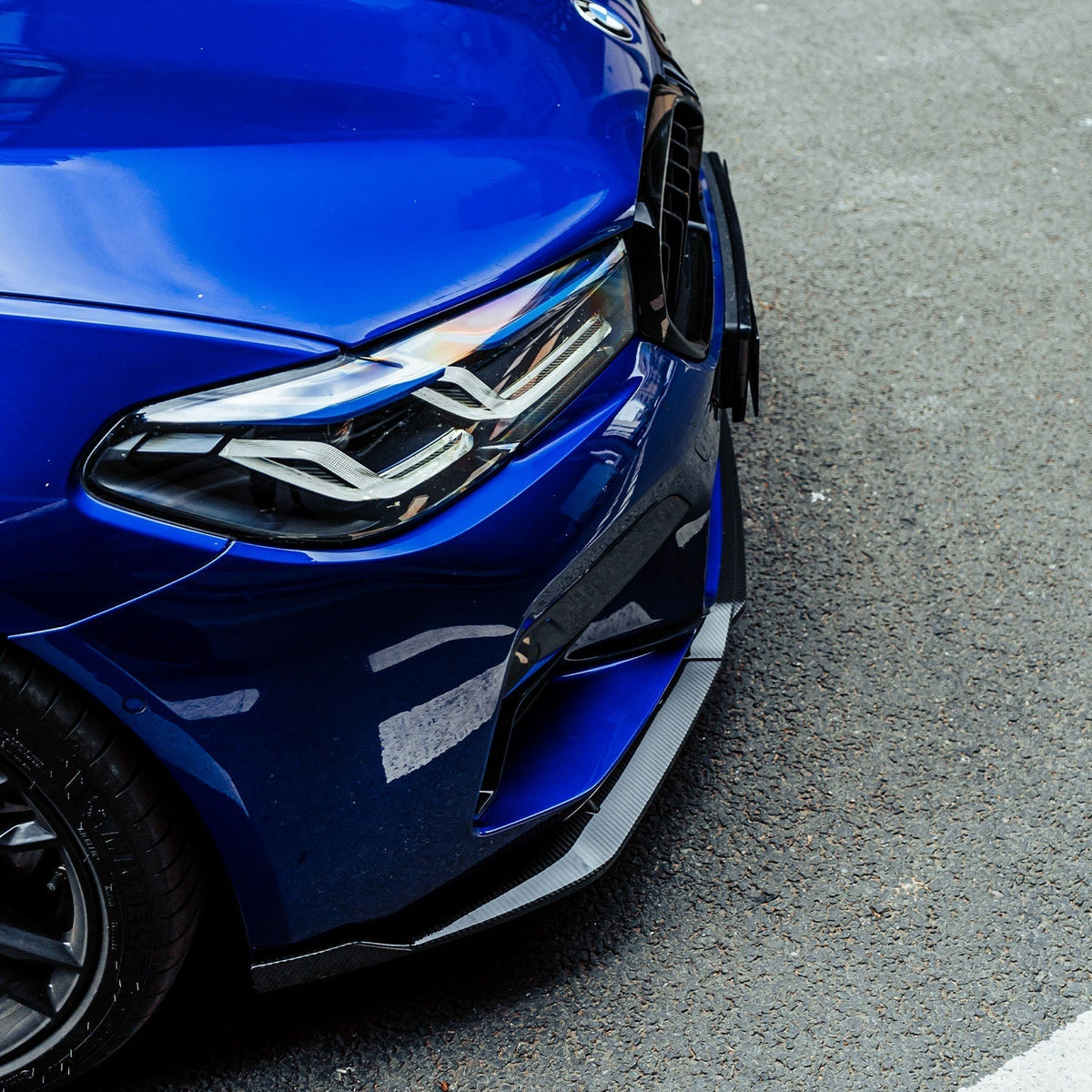 BMW F90 M5 LCI Pre Preg Carbon Fibre Low Line Front Splitter