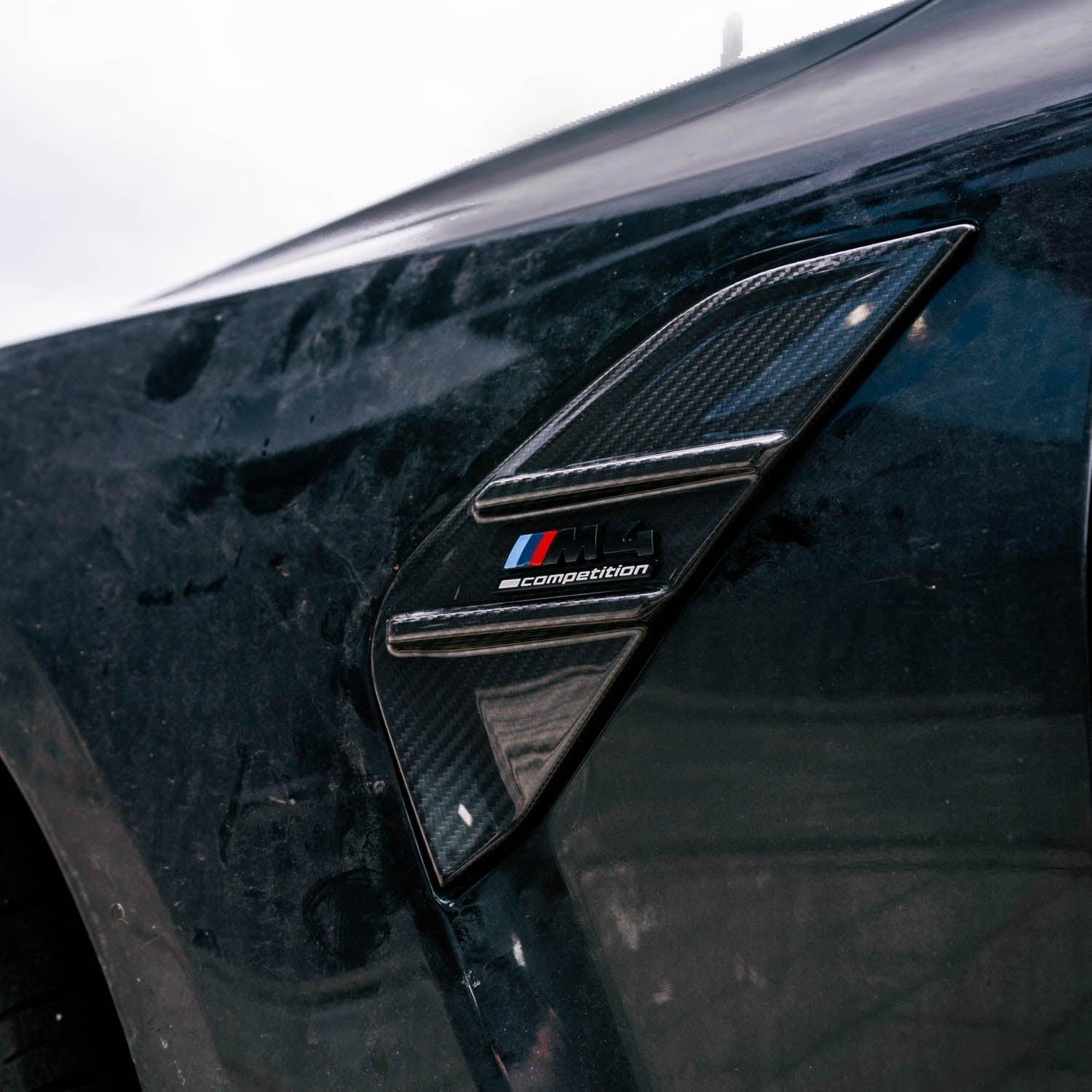 BMW G82 & G83 M4 Pre Preg Carbon Fibre Full Replacement Side Badges