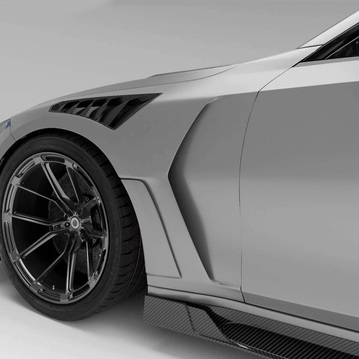 BMW M3 G80 Carbon Fiber Side Skirts - Revozport