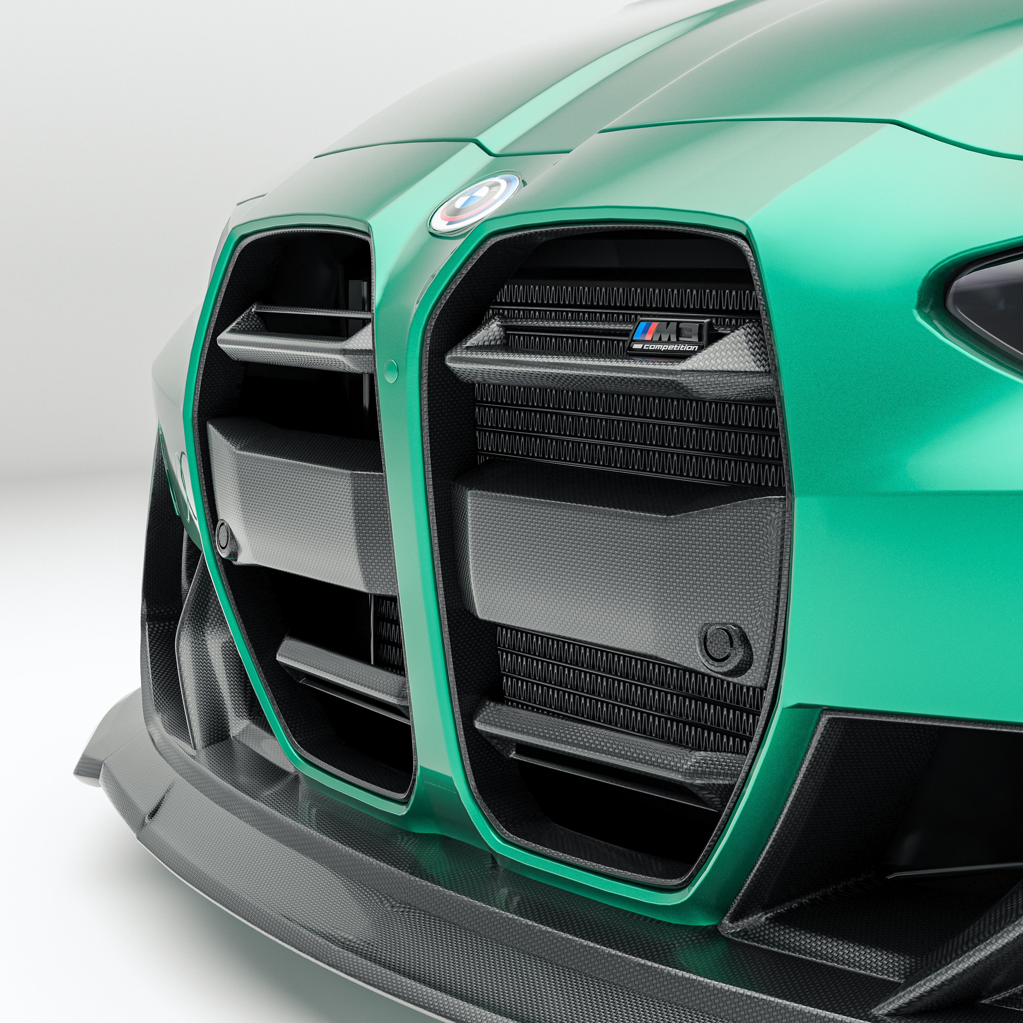 BMW M3 G81 Carbon Fiber Front Grill ( without ACC) - Revozport