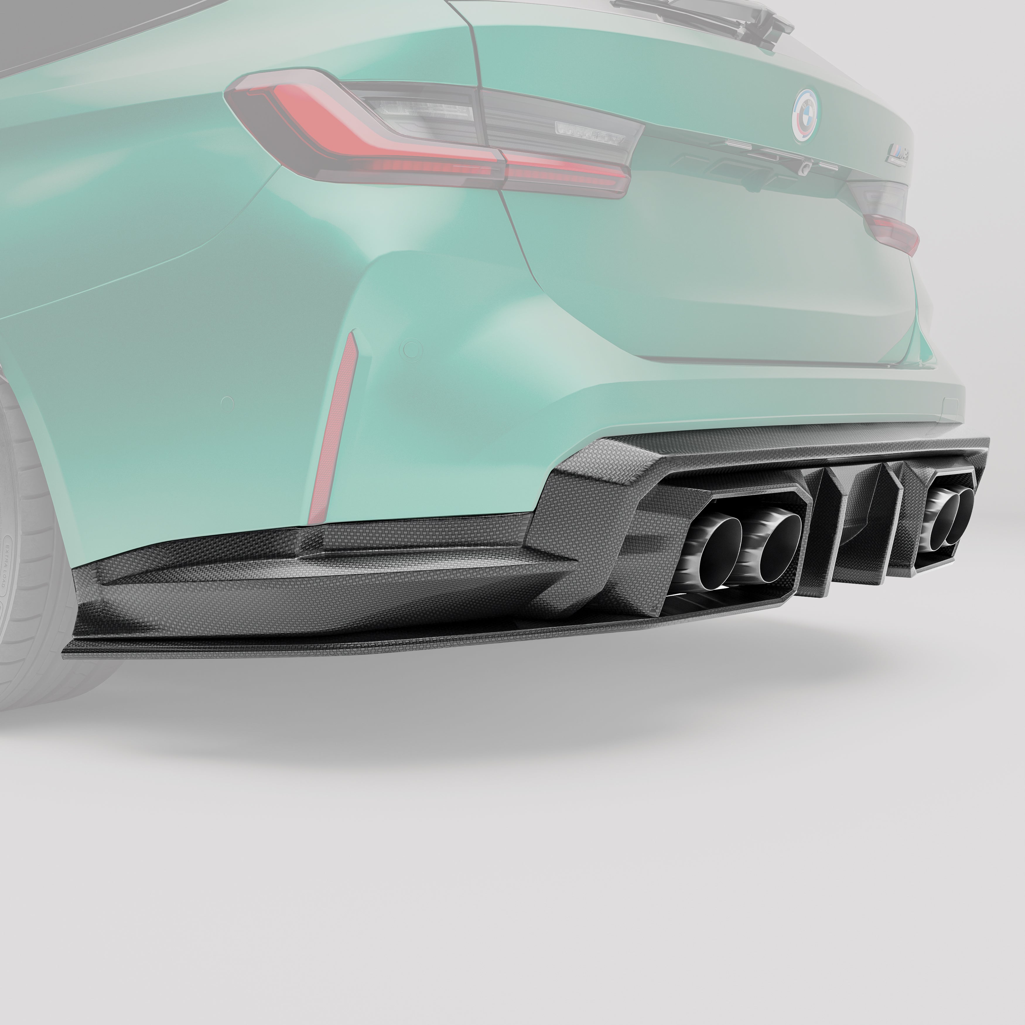 BMW M3 G81 Carbon Fiber Rear Diffuser - Revozport