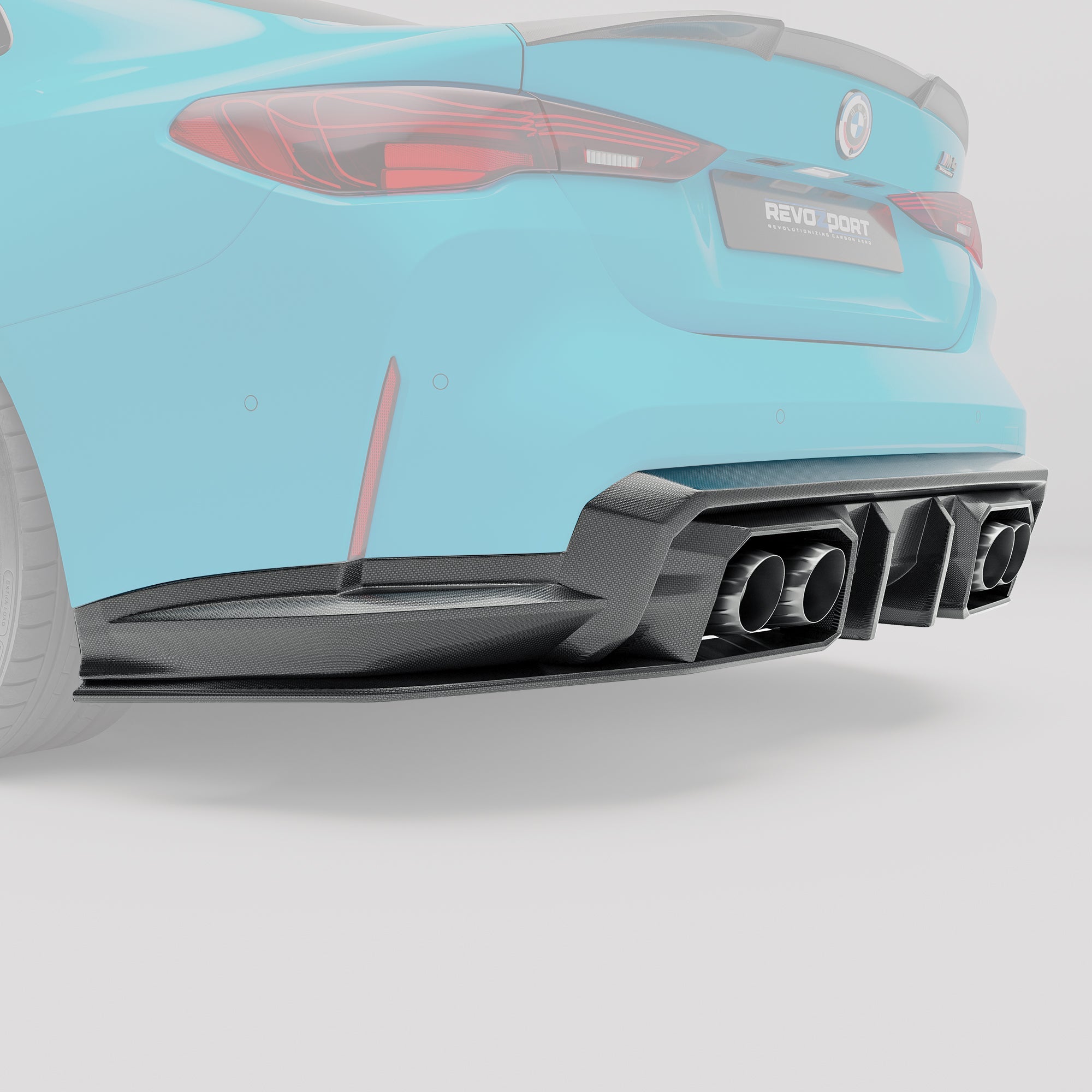BMW M4 G82 Carbon Fiber Rear Diffuser - Revozport